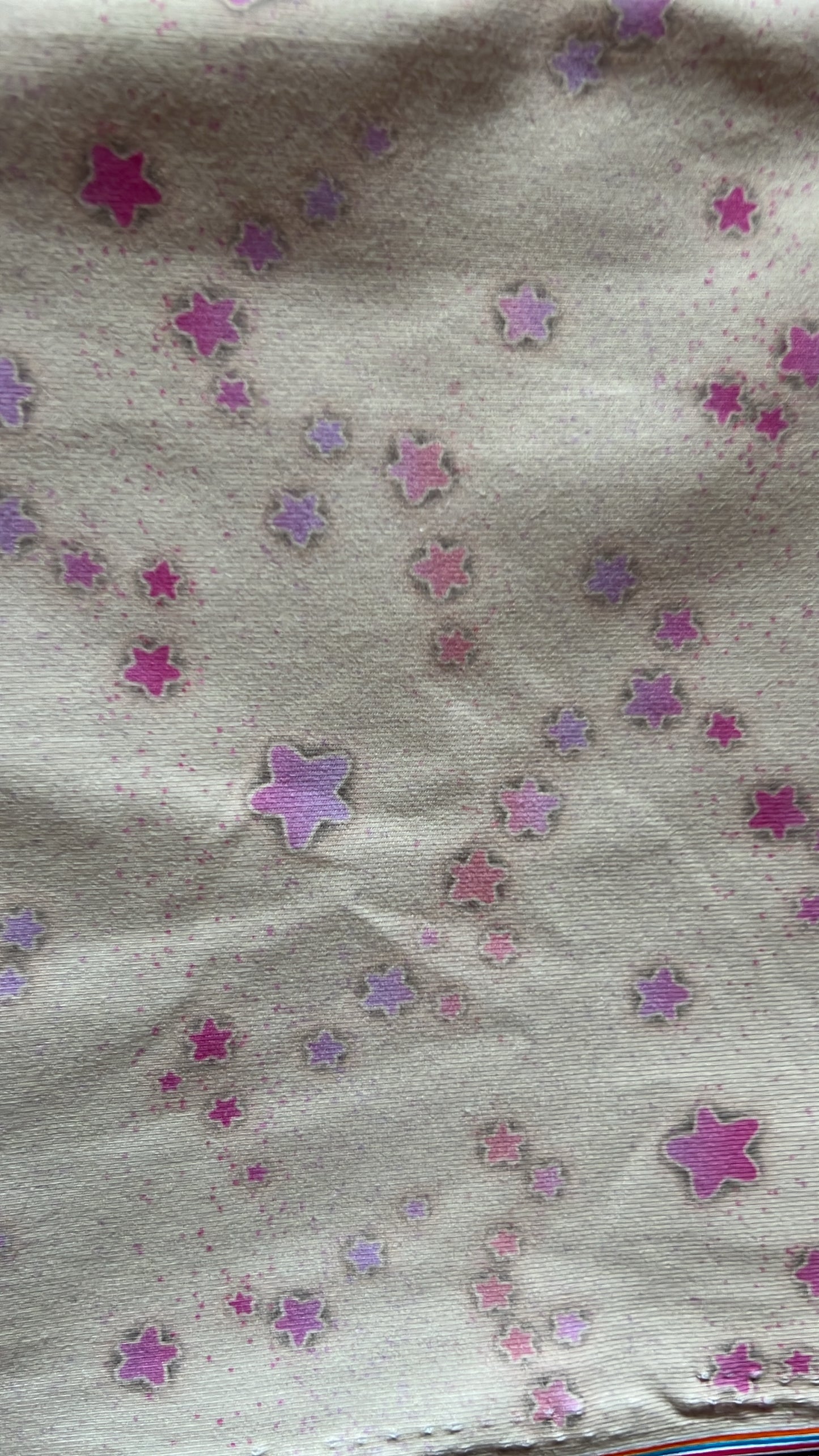Cotton Spandex - Pink Stars - 8x8 Scale - RETAIL