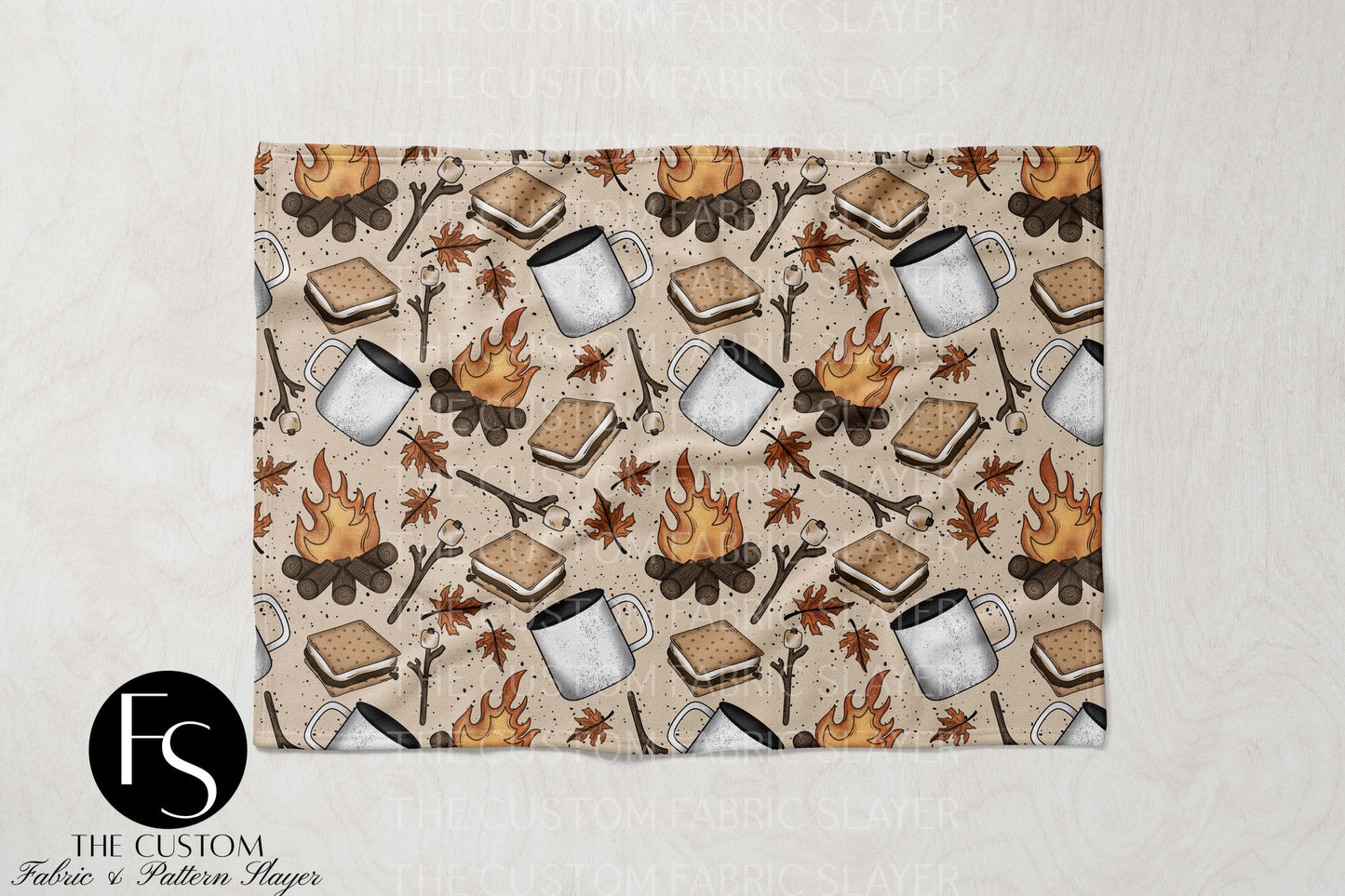 Coffee and Campfires - CERRASSHOP - Double Sided Print Blanket