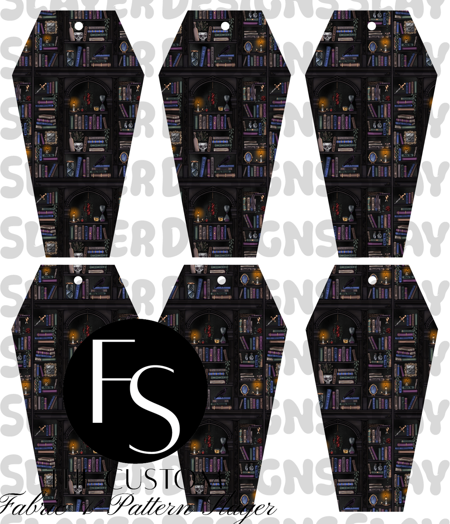 COFFINMARK06 - Cut and Sew Bookmarks FABRICSLAYER - Preorder