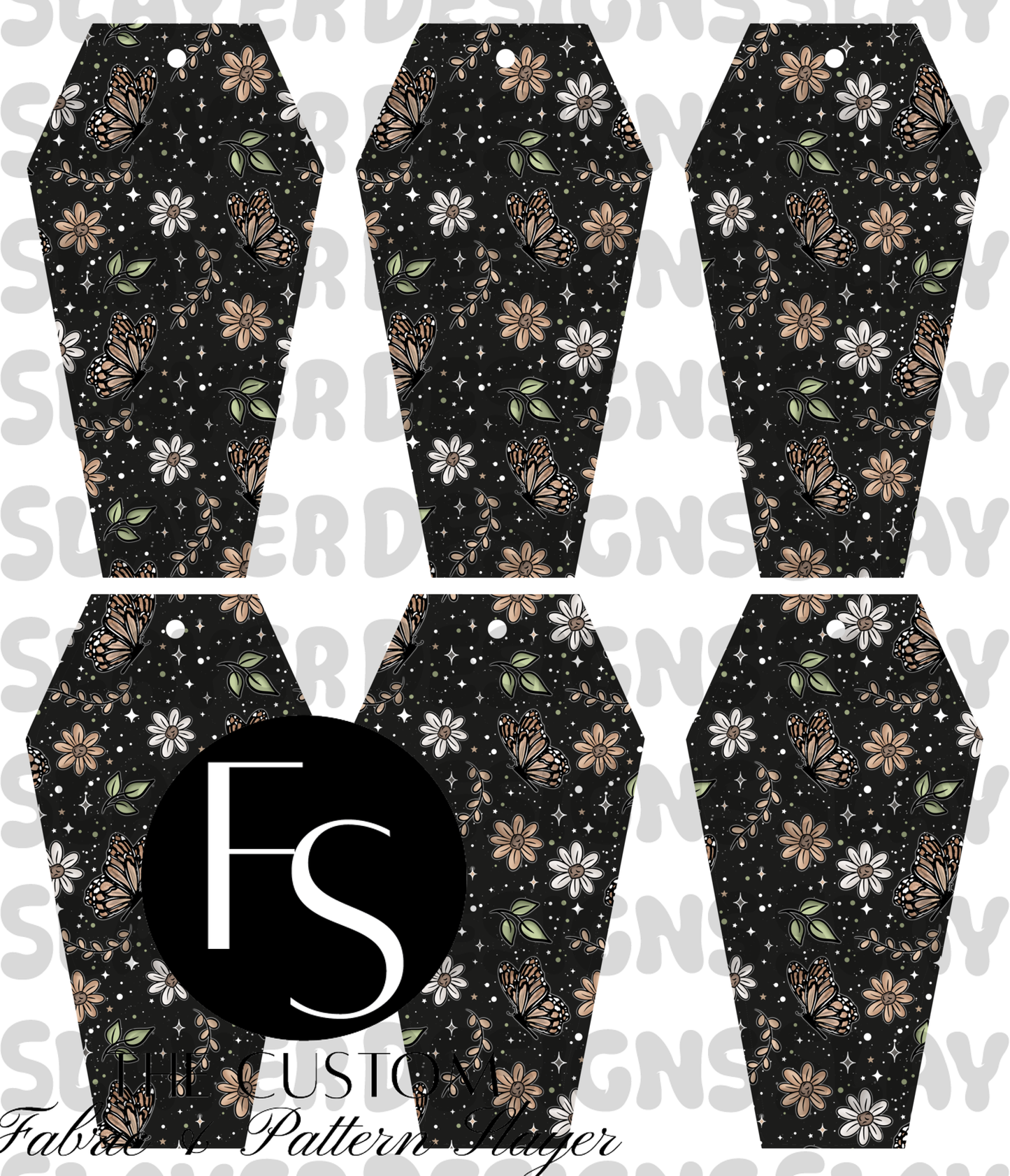 COFFINMARK13 - Cut and Sew Bookmarks FABRICSLAYER - Preorder