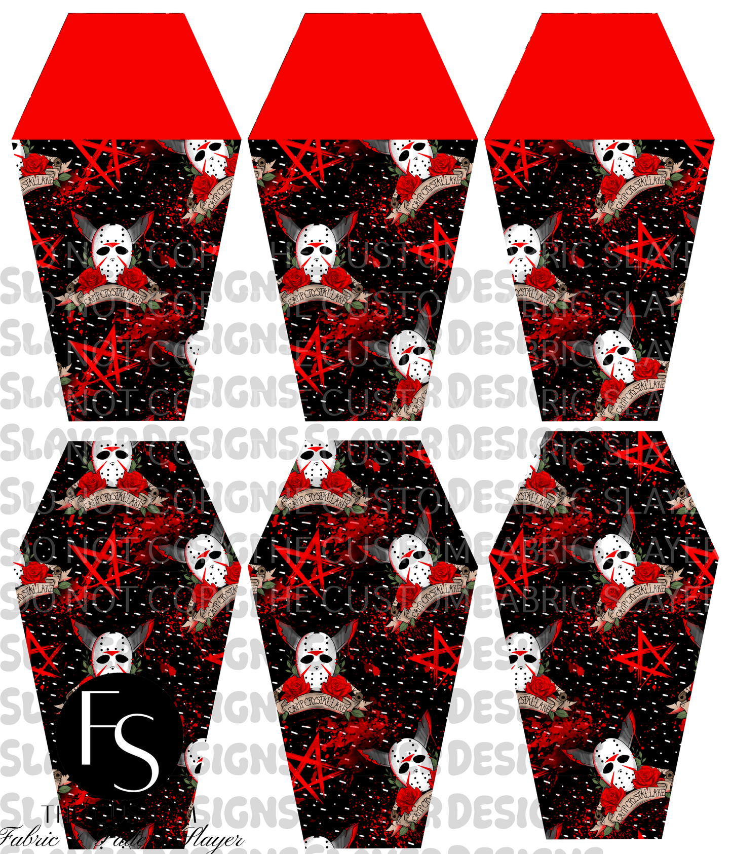COFFINPOUCH02 - Cut and Sew Square Pouch FABRICSLAYER - Preorder