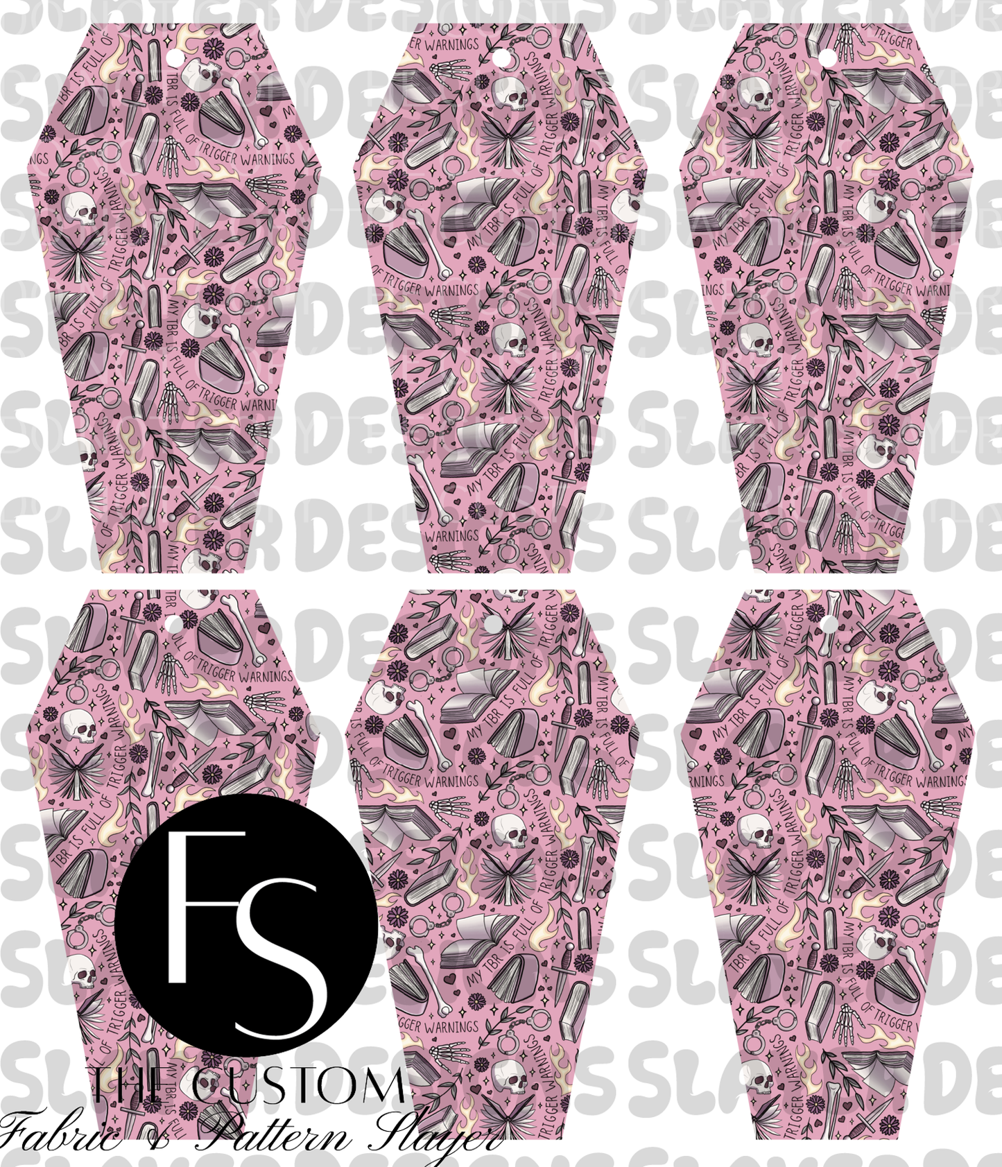 COFFINMARK23 - Cut and Sew Bookmarks FABRICSLAYER - Preorder