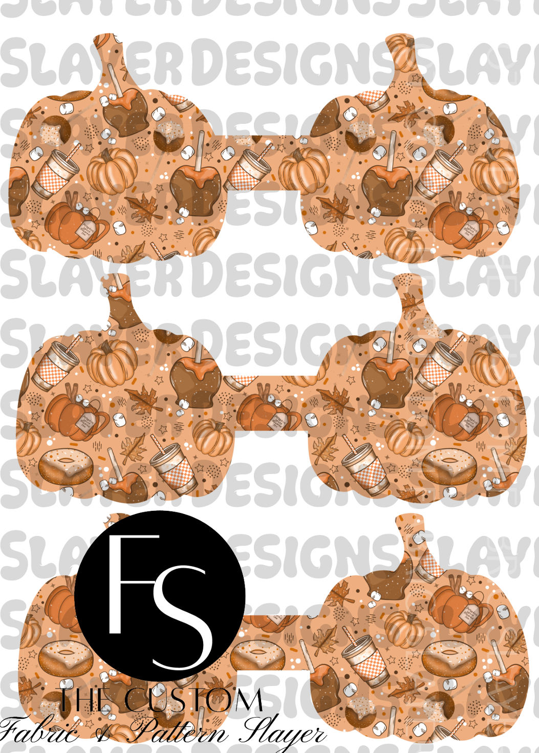 PUMPKINCHAIN002 - Cut and Sew Keychains FABRICSLAYER - Preorder