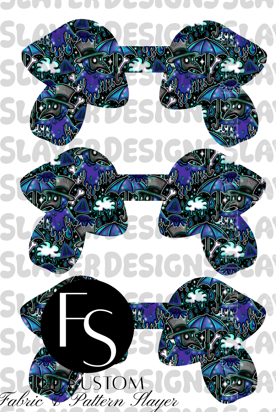 SHROOMCHAIN002 - Cut and Sew Keychains FABRICSLAYER - Preorder