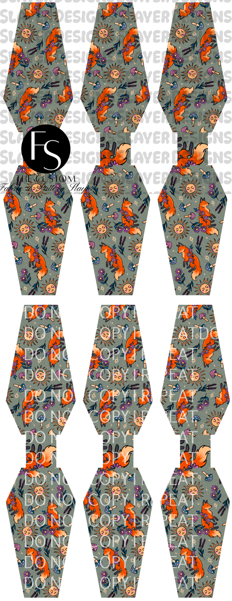 COFFINCORD002 - Cut and Sew Cord Organizer FABRICSLAYER - Preorder