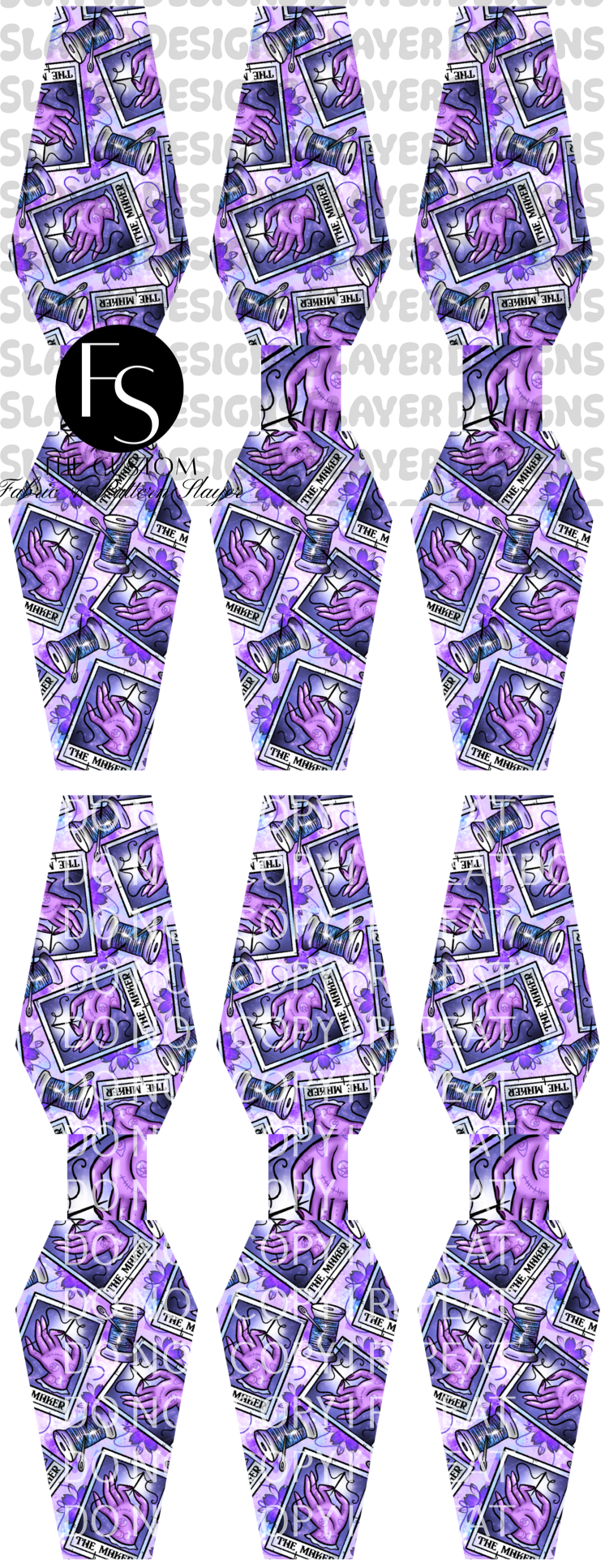 COFFINCORD008 - Cut and Sew Cord Organizer FABRICSLAYER - Preorder