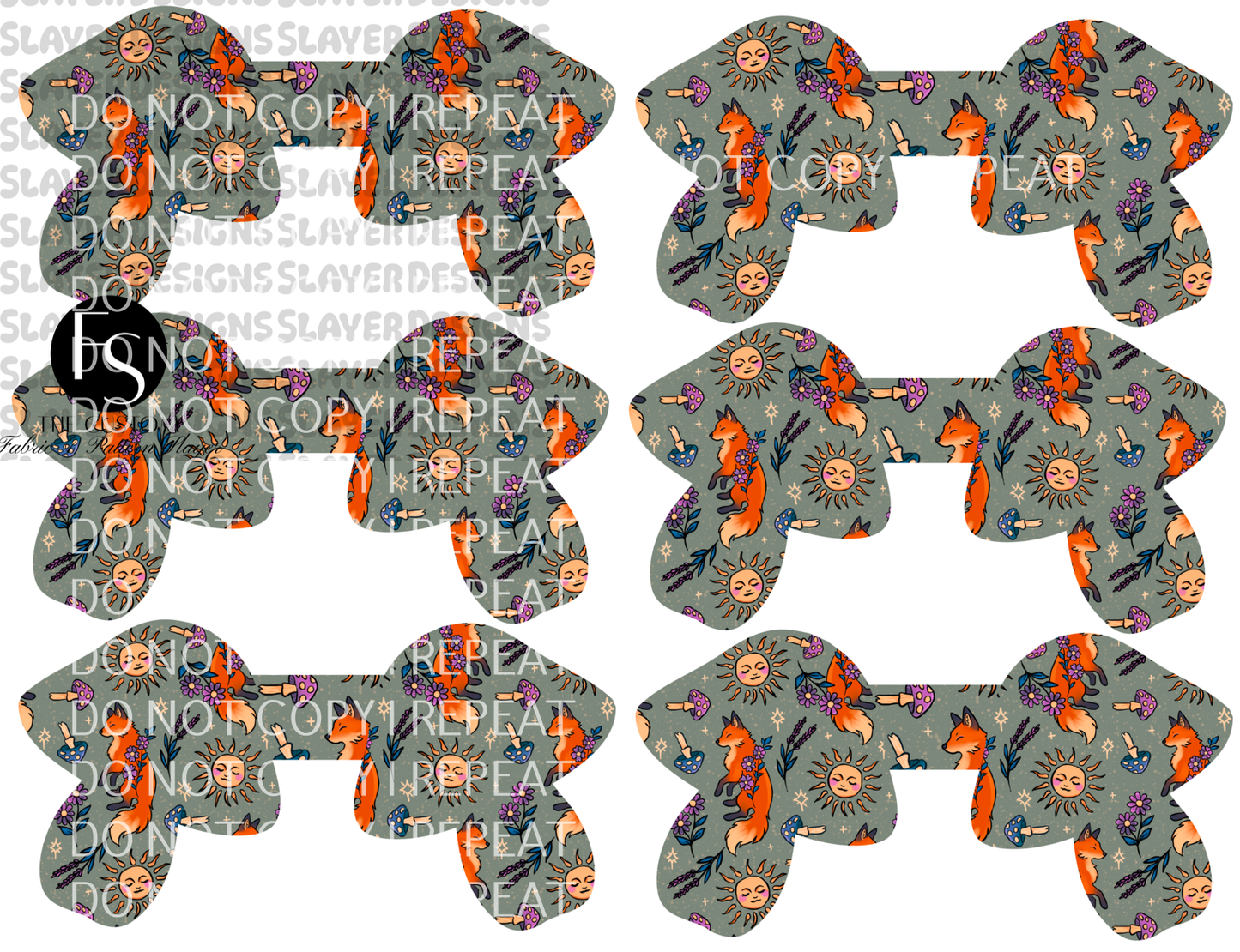 SHROOMCORD002 - Cut and Sew Cord Organizer FABRICSLAYER - Preorder