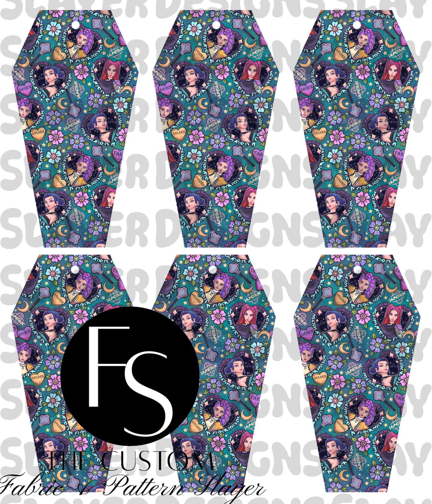 COFFINMARK41 - Cut and Sew Bookmarks FABRICSLAYER - Preorder