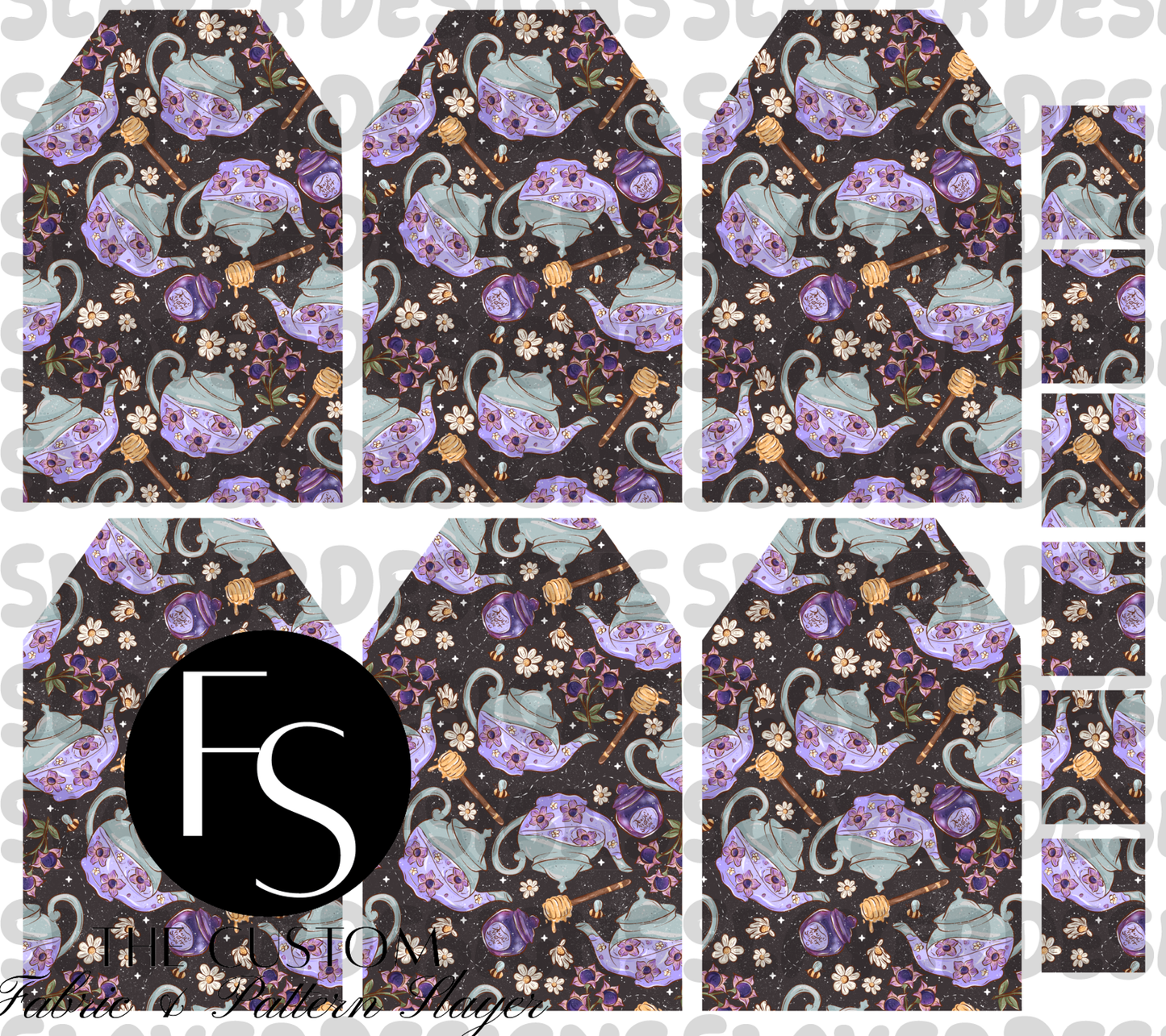 TEABAGMARK017 - Cut and Sew Bookmarks FABRICSLAYER - Preorder