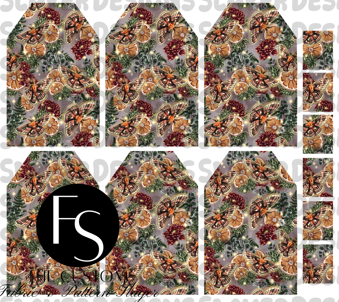 TEABAGMARK021 - Cut and Sew Bookmarks FABRICSLAYER - Preorder