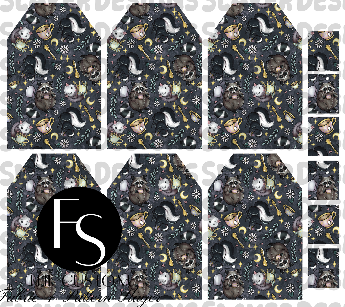 TEABAGMARK025 - Cut and Sew Bookmarks FABRICSLAYER - Preorder