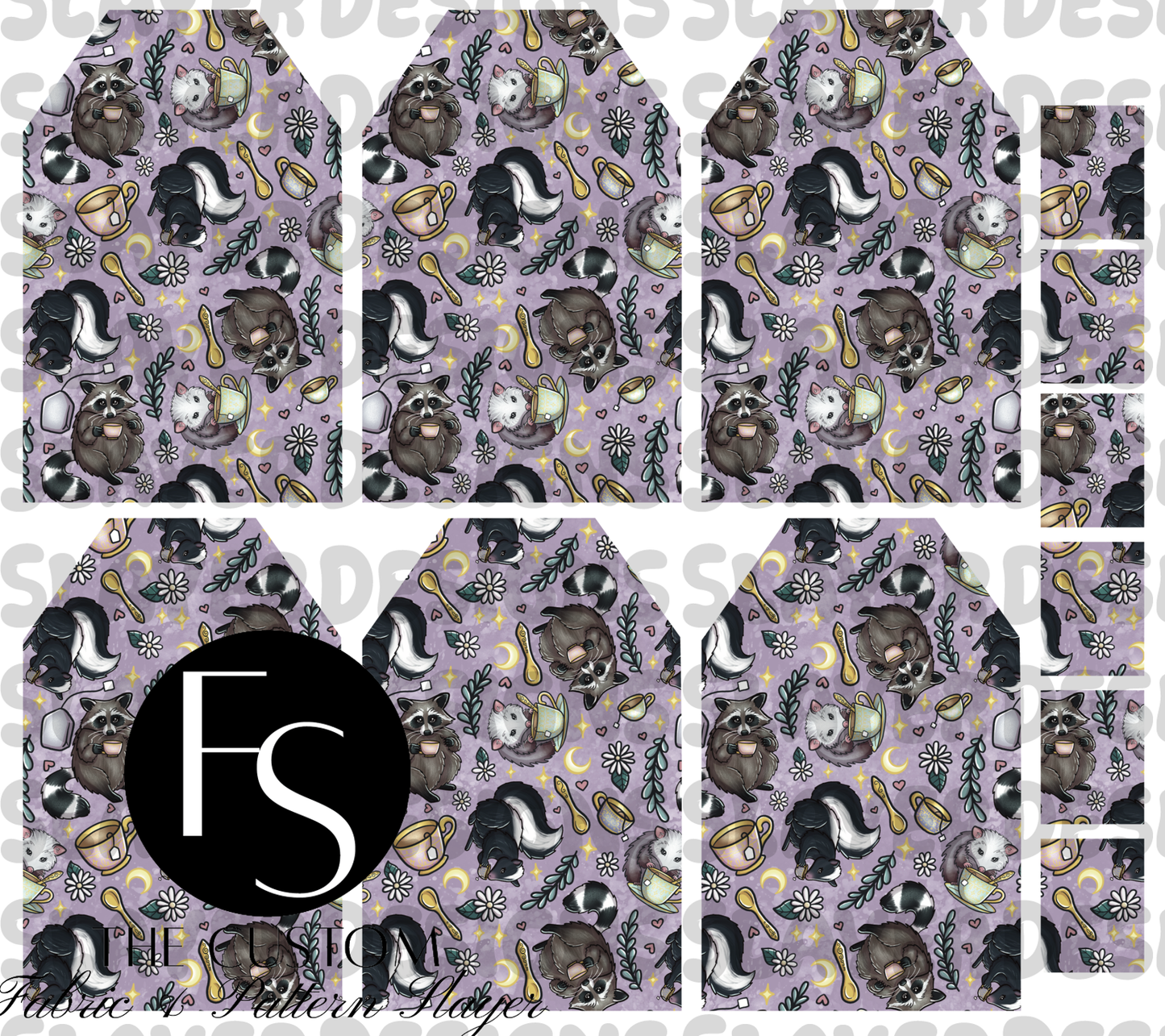 TEABAGMARK027 - Cut and Sew Bookmarks FABRICSLAYER - Preorder