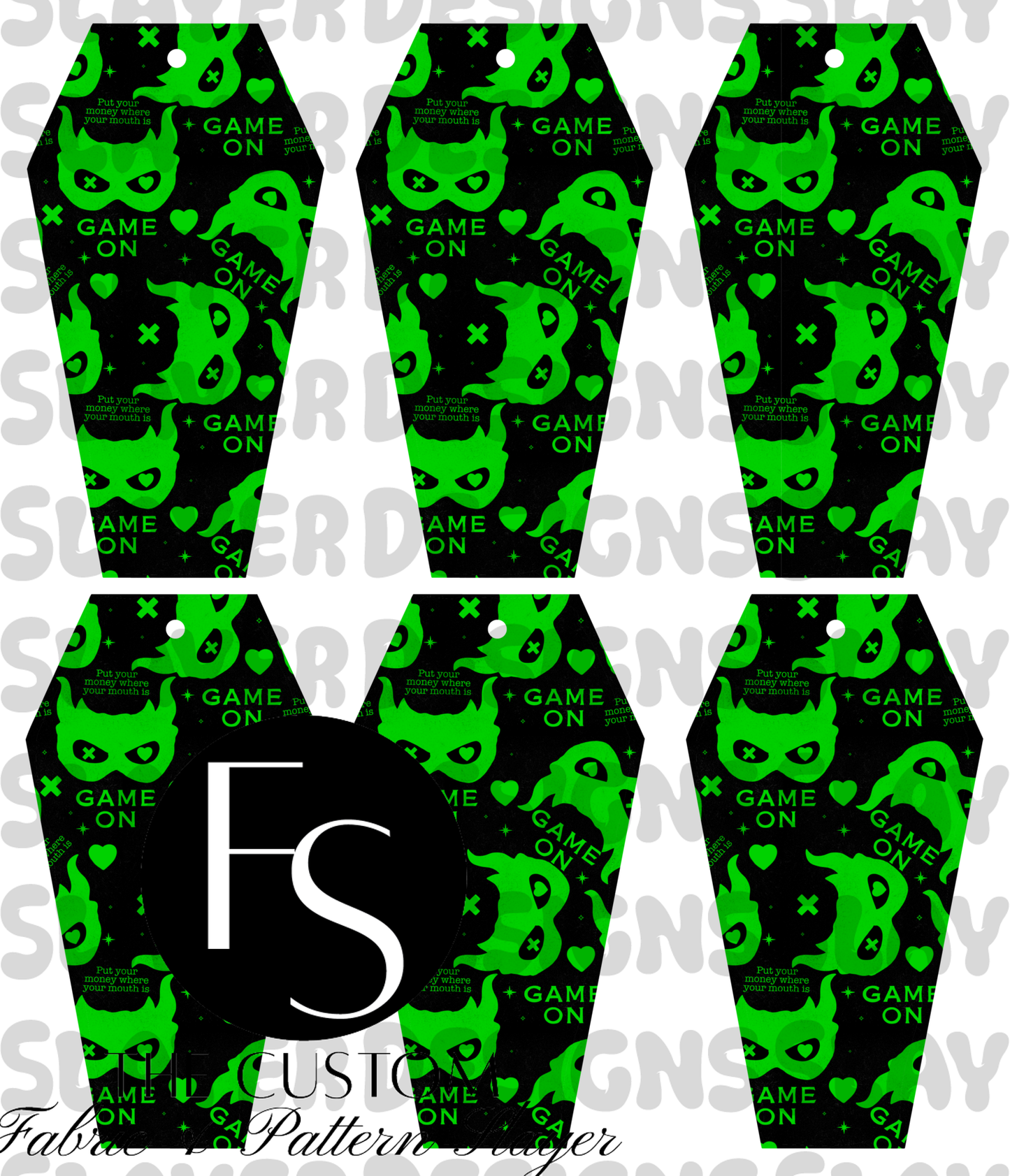 COFFINMARK45 - Cut and Sew Bookmarks FABRICSLAYER - Preorder