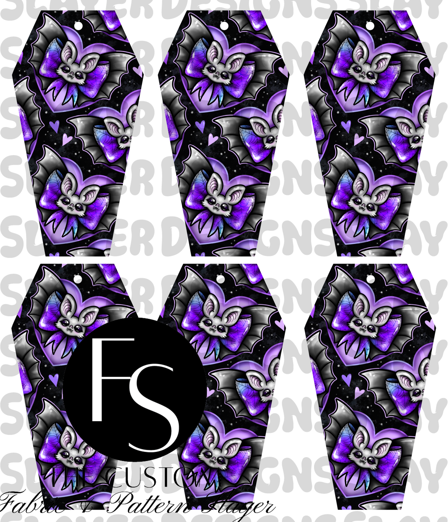 COFFINMARK25 - Cut and Sew Bookmarks FABRICSLAYER - Preorder