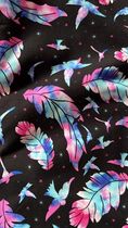 Cotton Spandex - Feathers - 12x12 Scale - RETAIL