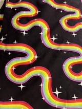 Cotton Spandex - Rainbow Swirls - 6x6 Scale - RETAIL