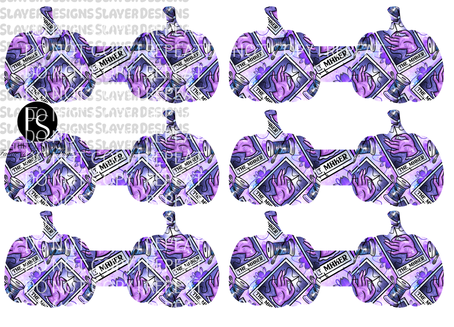 PUMPKINCORD008 - Cut and Sew Cord Organizer FABRICSLAYER - Preorder