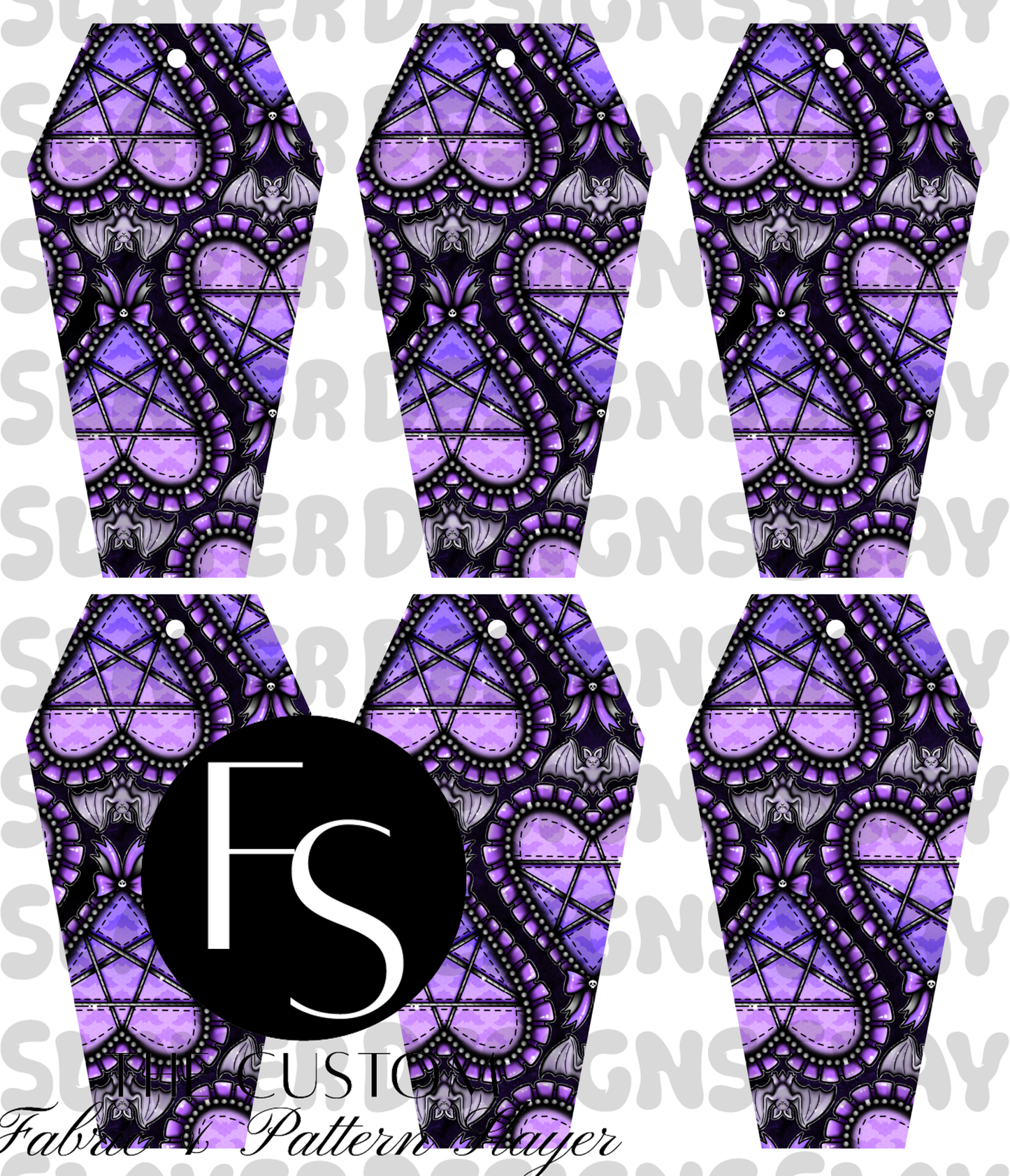 COFFINMARK27 - Cut and Sew Bookmarks FABRICSLAYER - Preorder