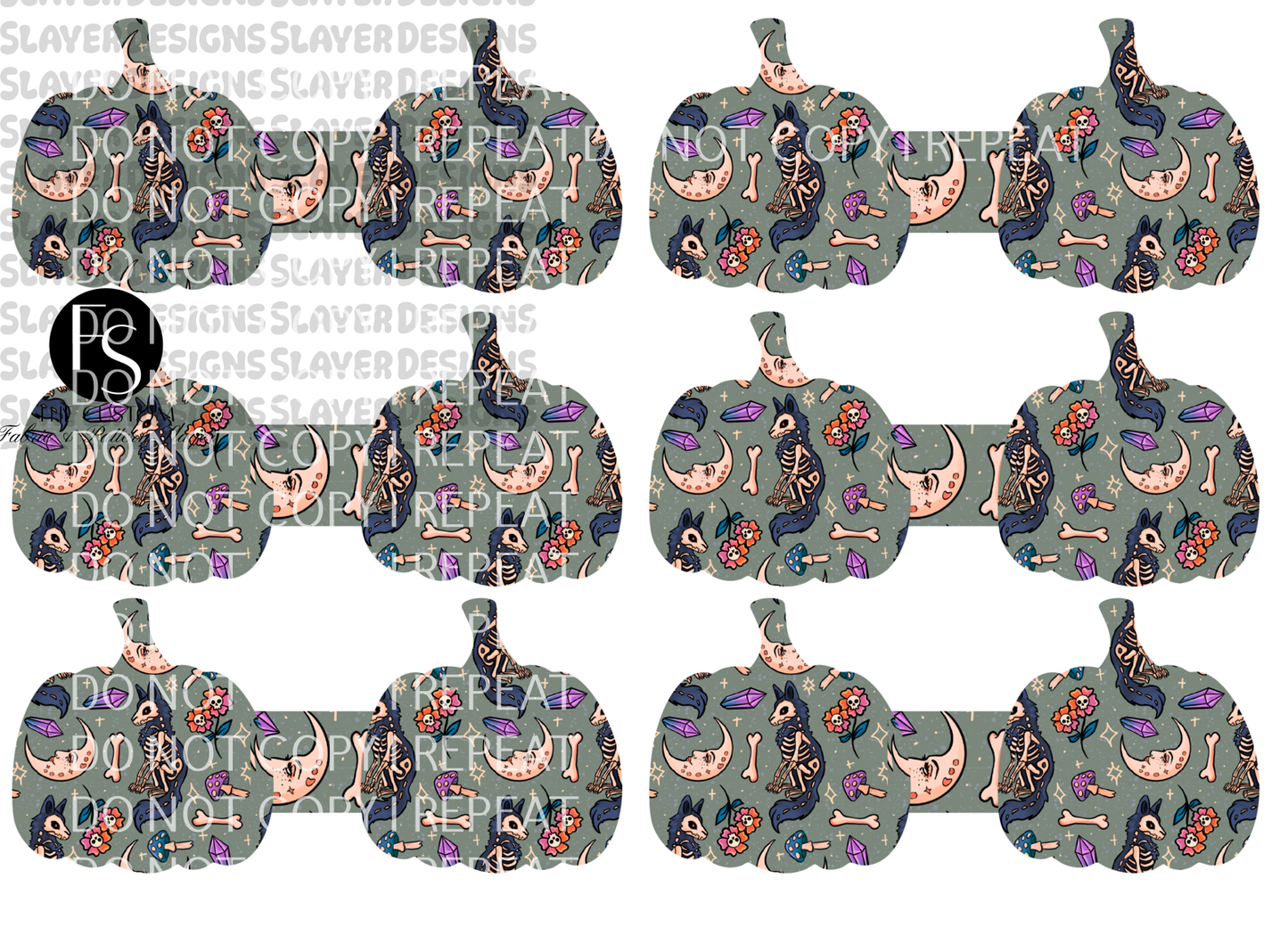 PUMPKINCORD003 - Cut and Sew Cord Organizer FABRICSLAYER - Preorder