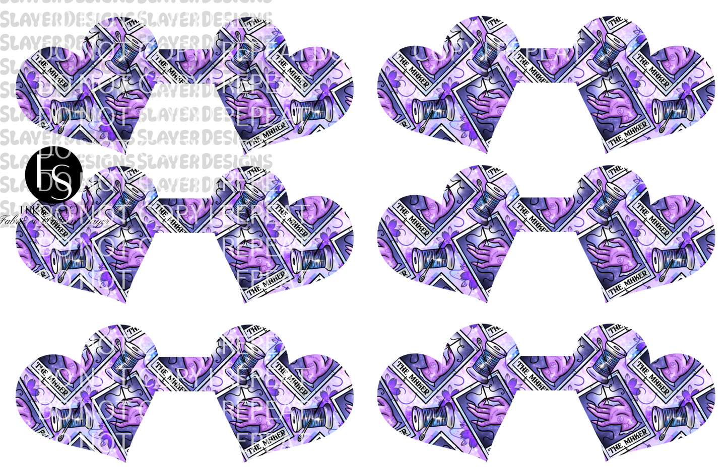 HEARTCORD008 - Cut and Sew Cord Organizer FABRICSLAYER - Preorder