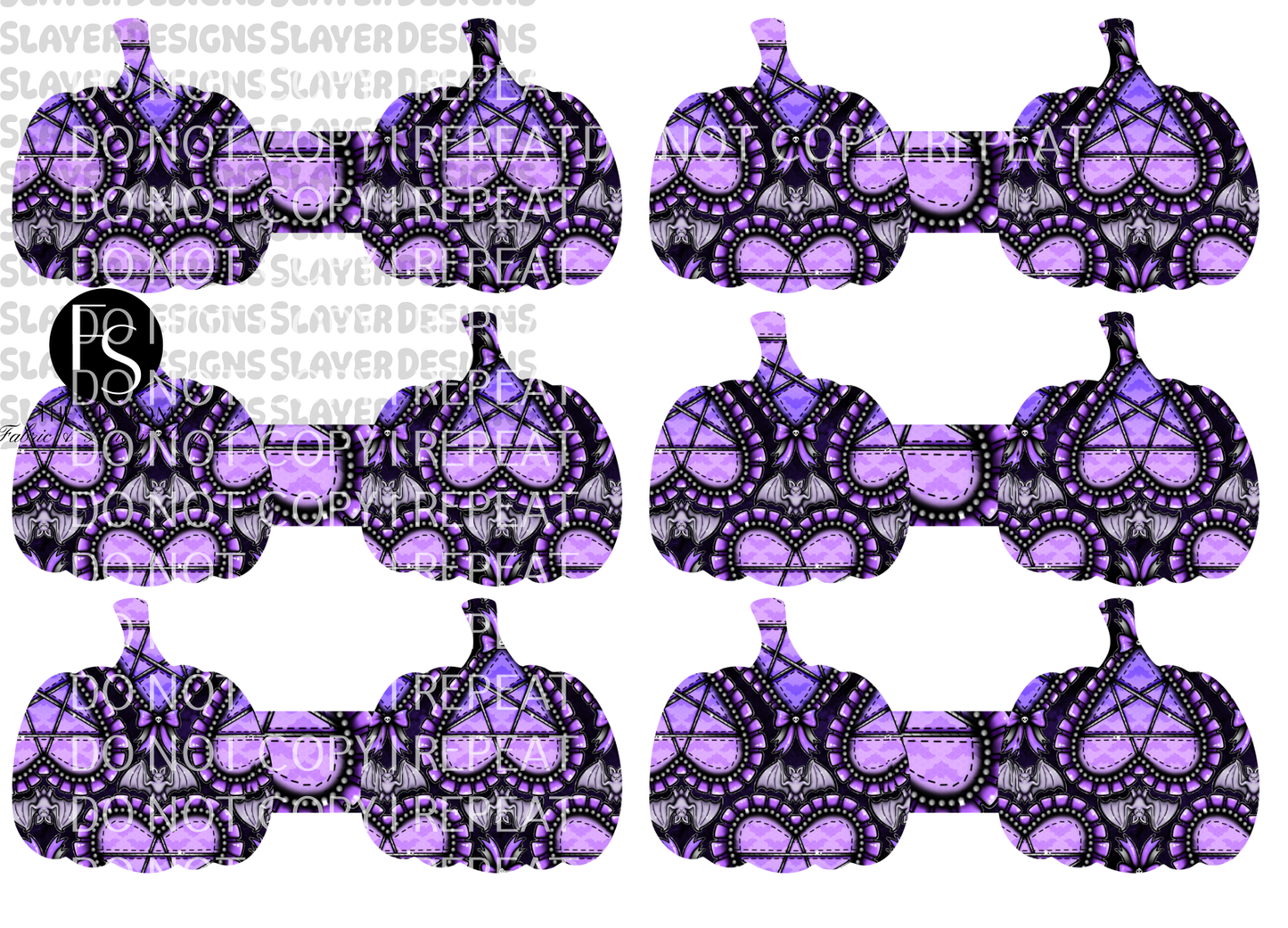 PUMPKINCORD009 - Cut and Sew Cord Organizer FABRICSLAYER - Preorder