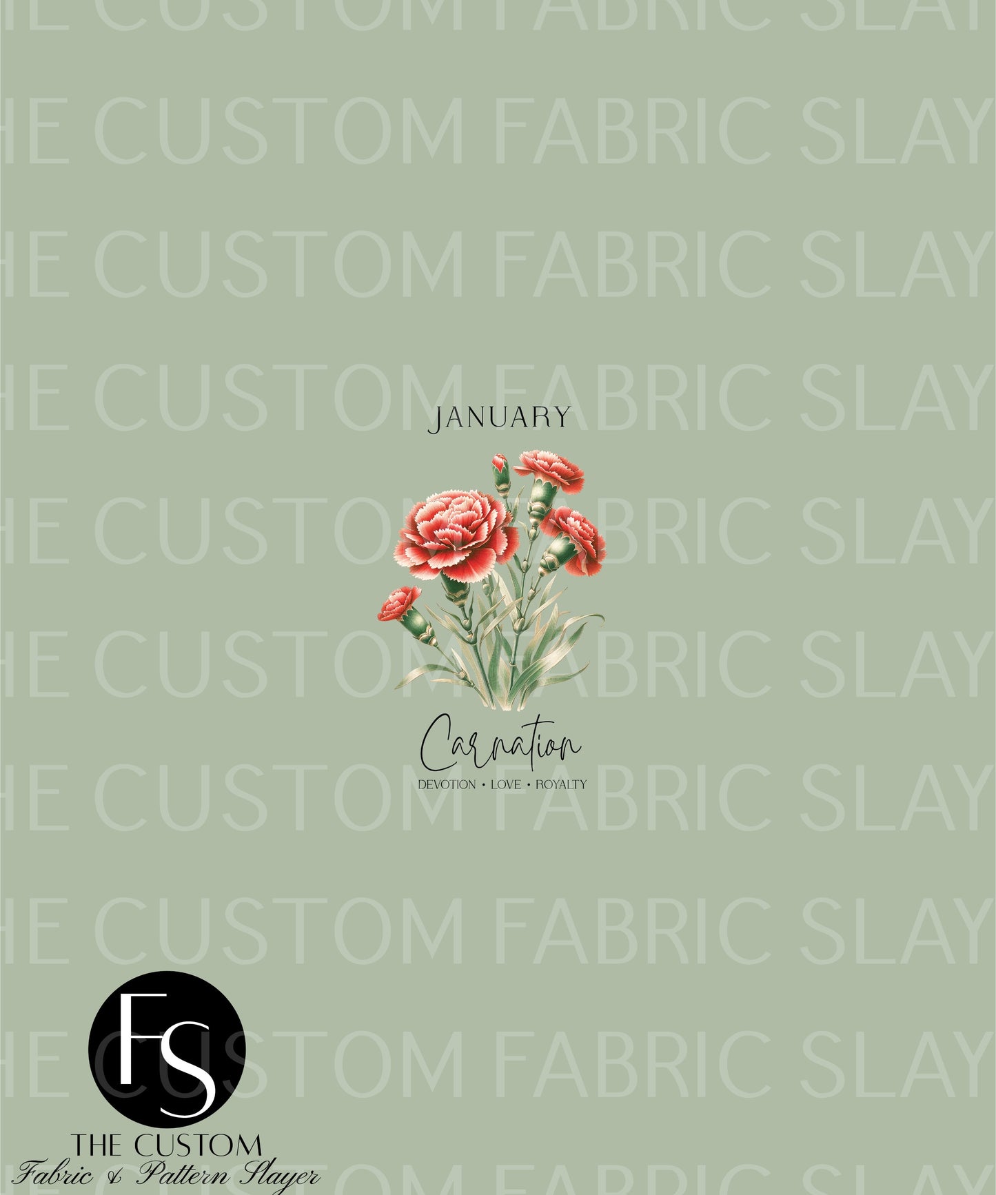 January Flowers - FABRICSLAYER Panel
