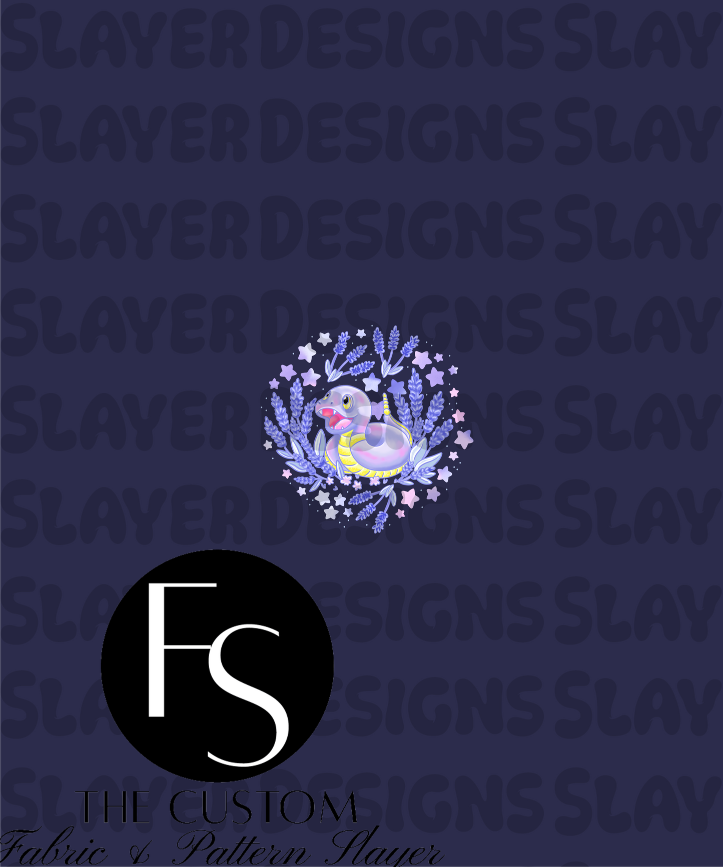 Lavender Snake A-1 - LYSSDOODLES Panel
