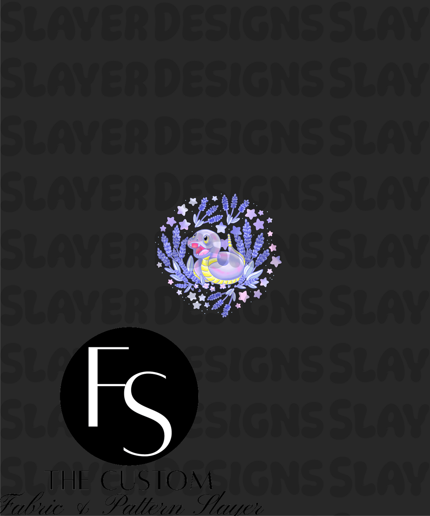 Lavender Snake C-1 - LYSSDOODLES Panel