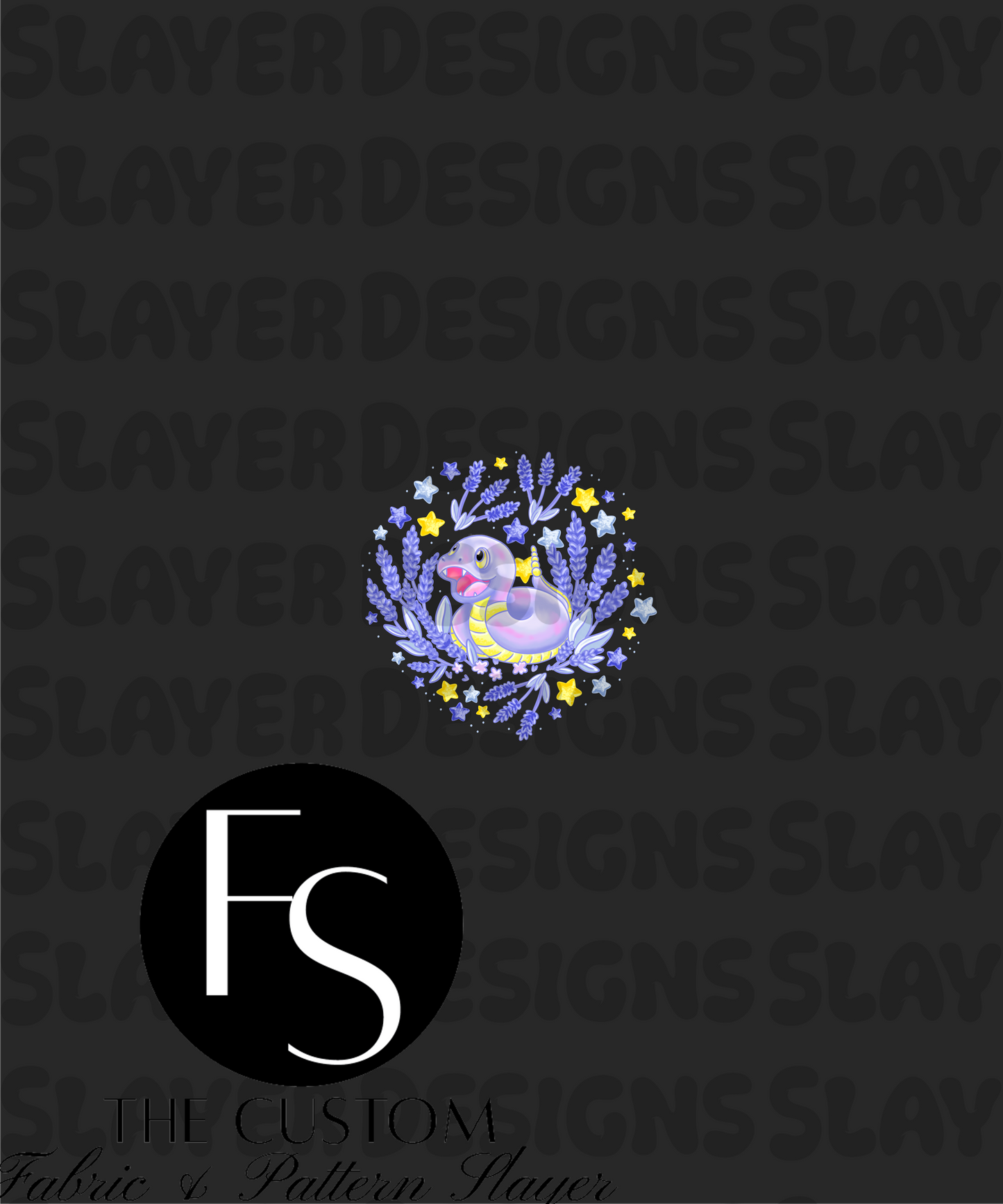 Lavender Snake C-2 - LYSSDOODLES Panel