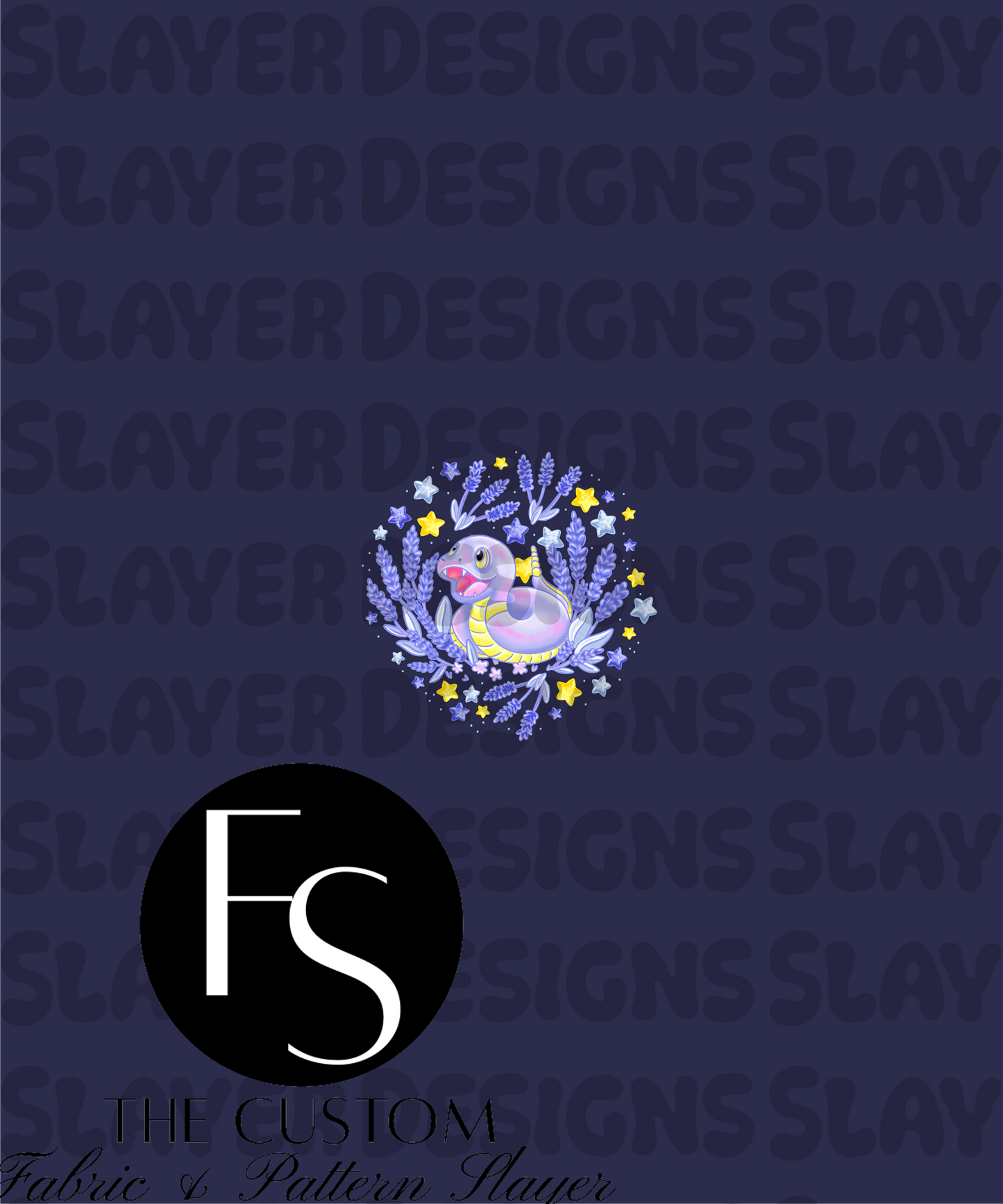 Lavender Snake A-2 - LYSSDOODLES Panel