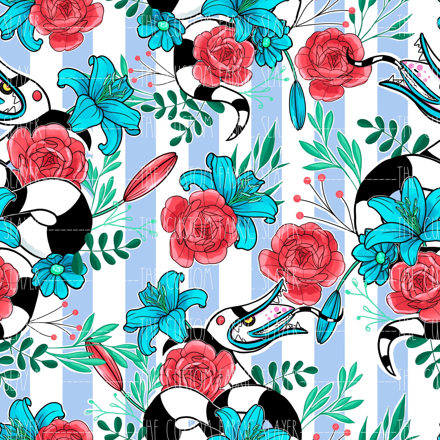 Blue Floral Worm - HEXREJECTVAULT