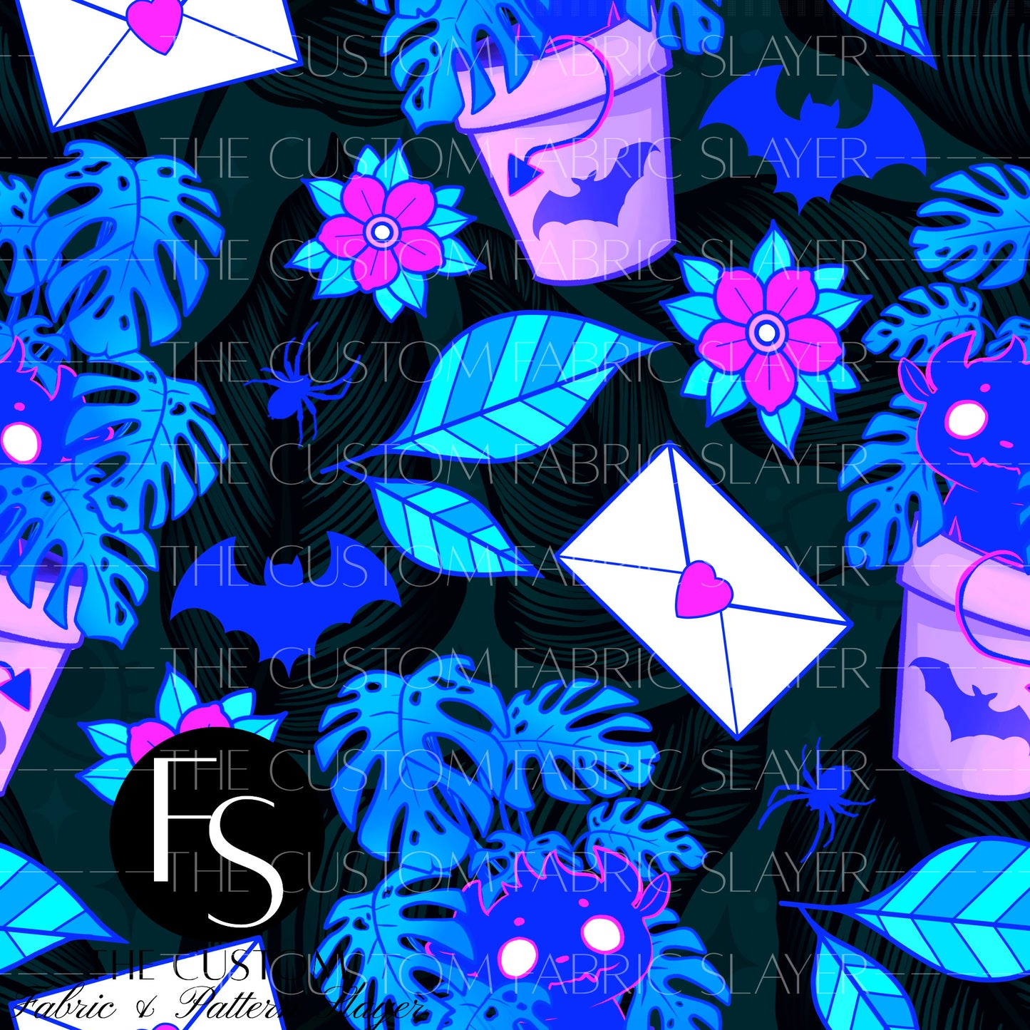 Dark Neon Spooky Plants - HEXREJECT
