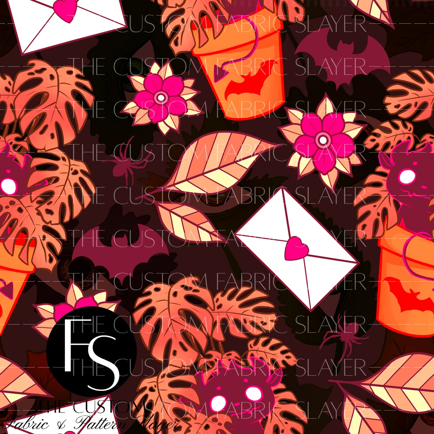 Orange Neon Spooky Plants - HEXREJECTS