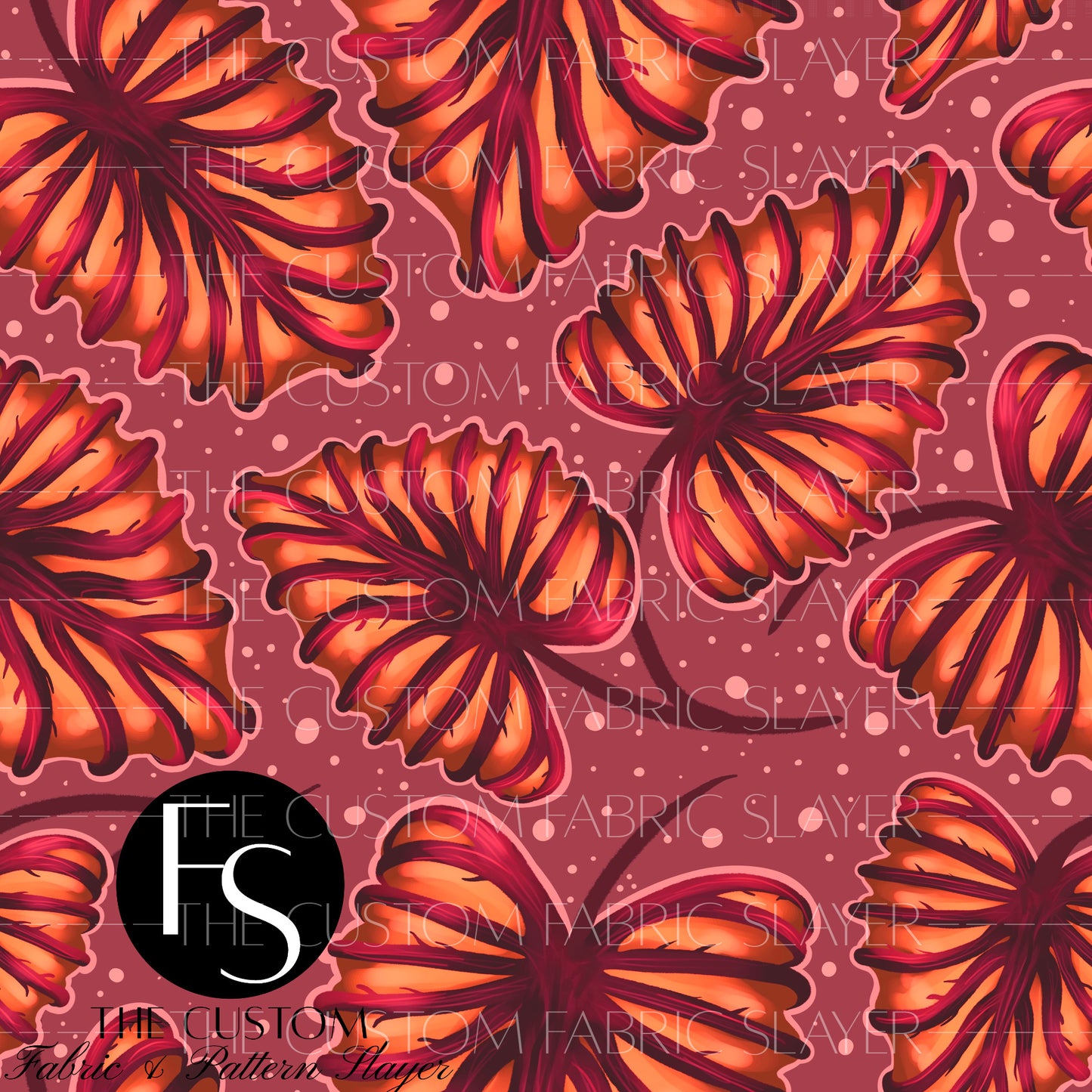 Orange Neon Veiny Leaf Plant - HEXREJECTS