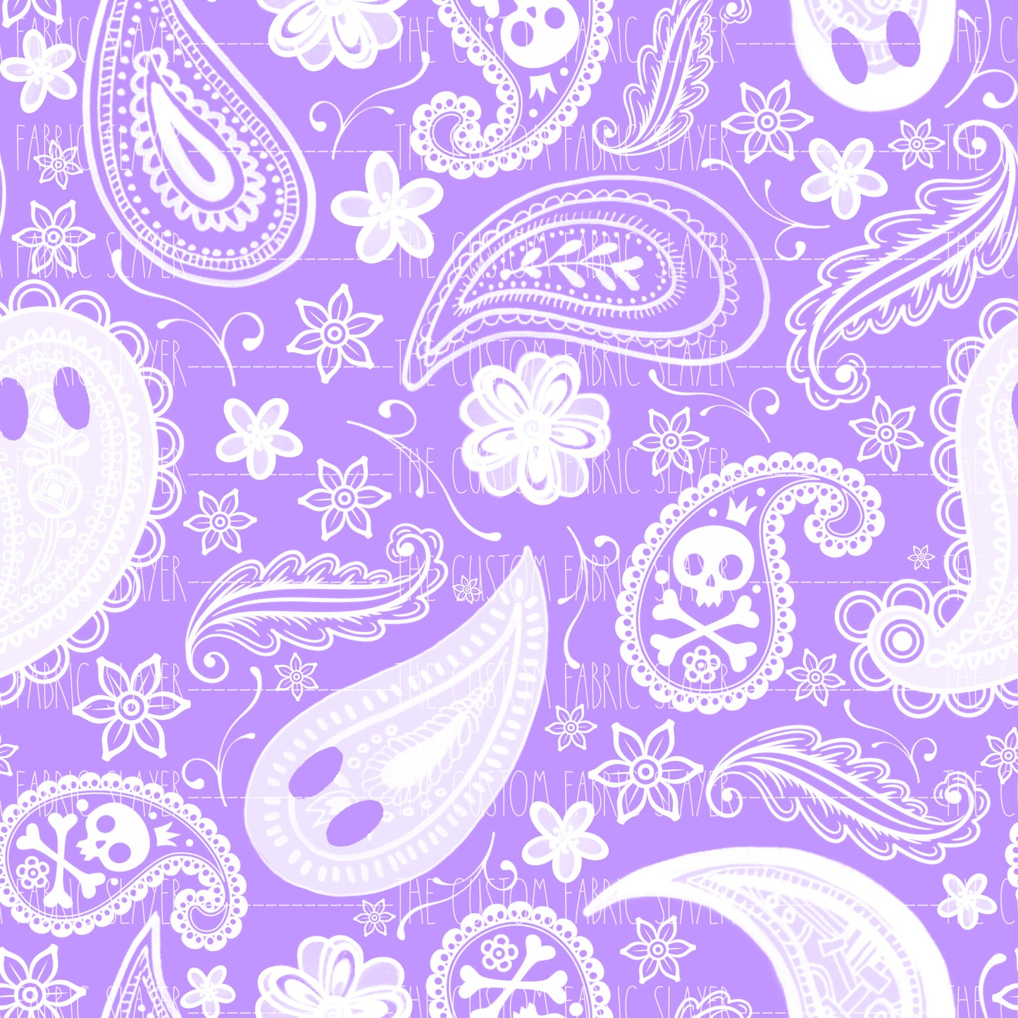 Light Purple Paisley Boos - HEXREJECT