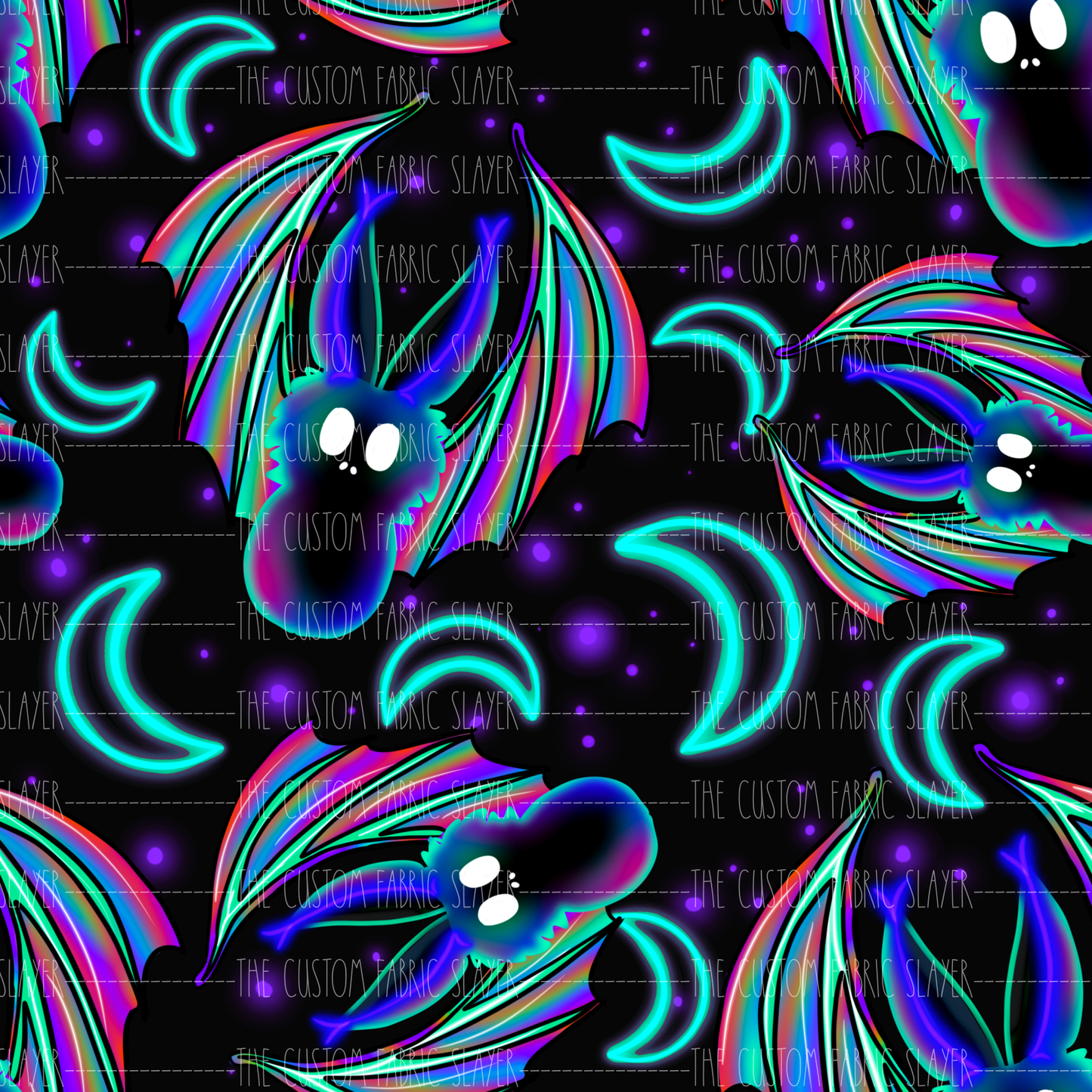 Neon Bats - ILLUMINATEDINKDIGITALS
