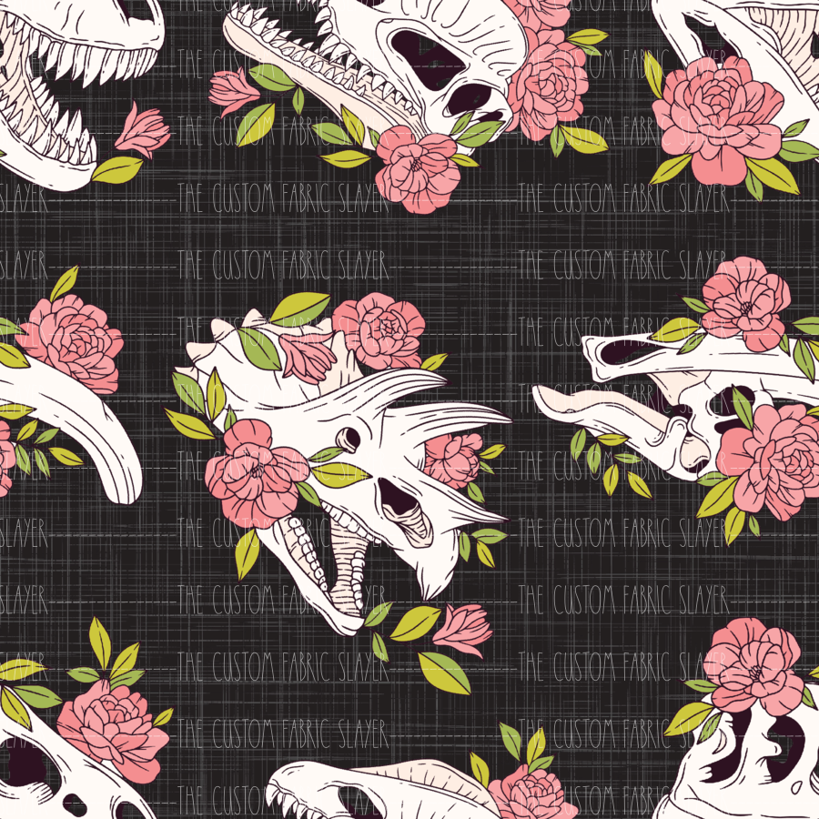 Floral Dinosaurs - FABRICSLAYER