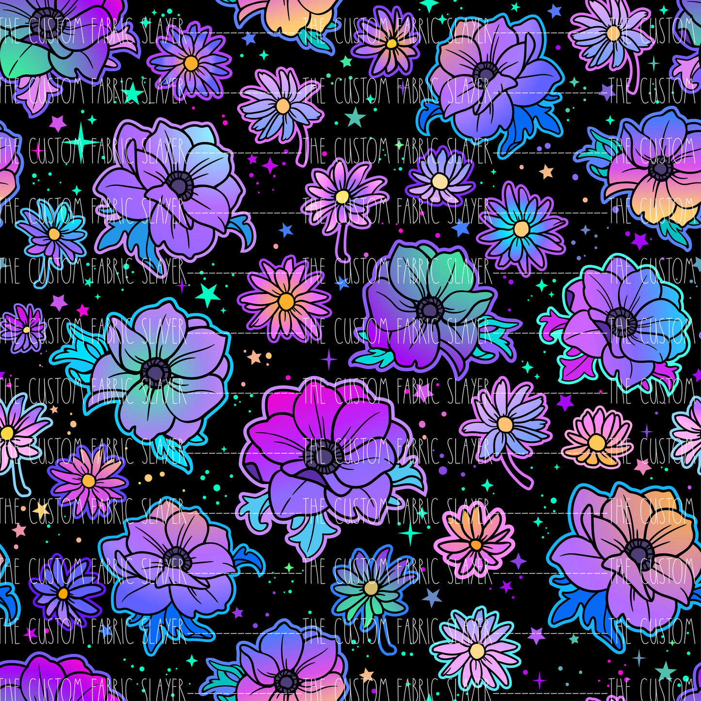 Neon flowers - VICTORIABAT