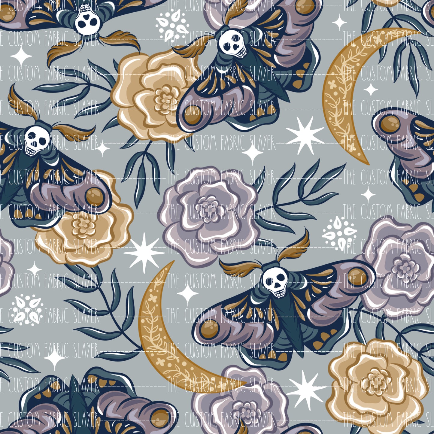 Floral Deathmoths - EVERBLOOMDESIGNS