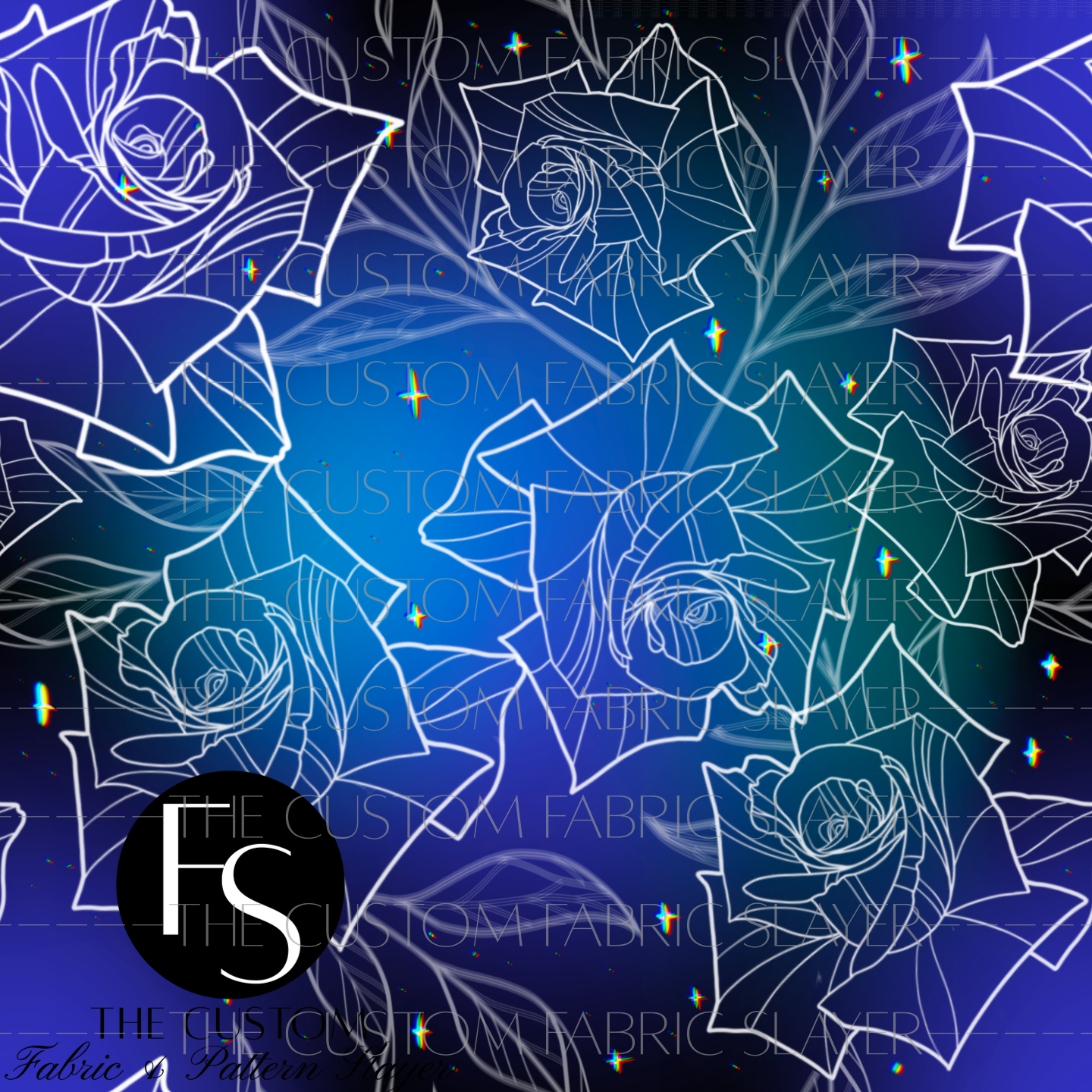 Blue Roses - ILLUMINATEDINKDIGITALS