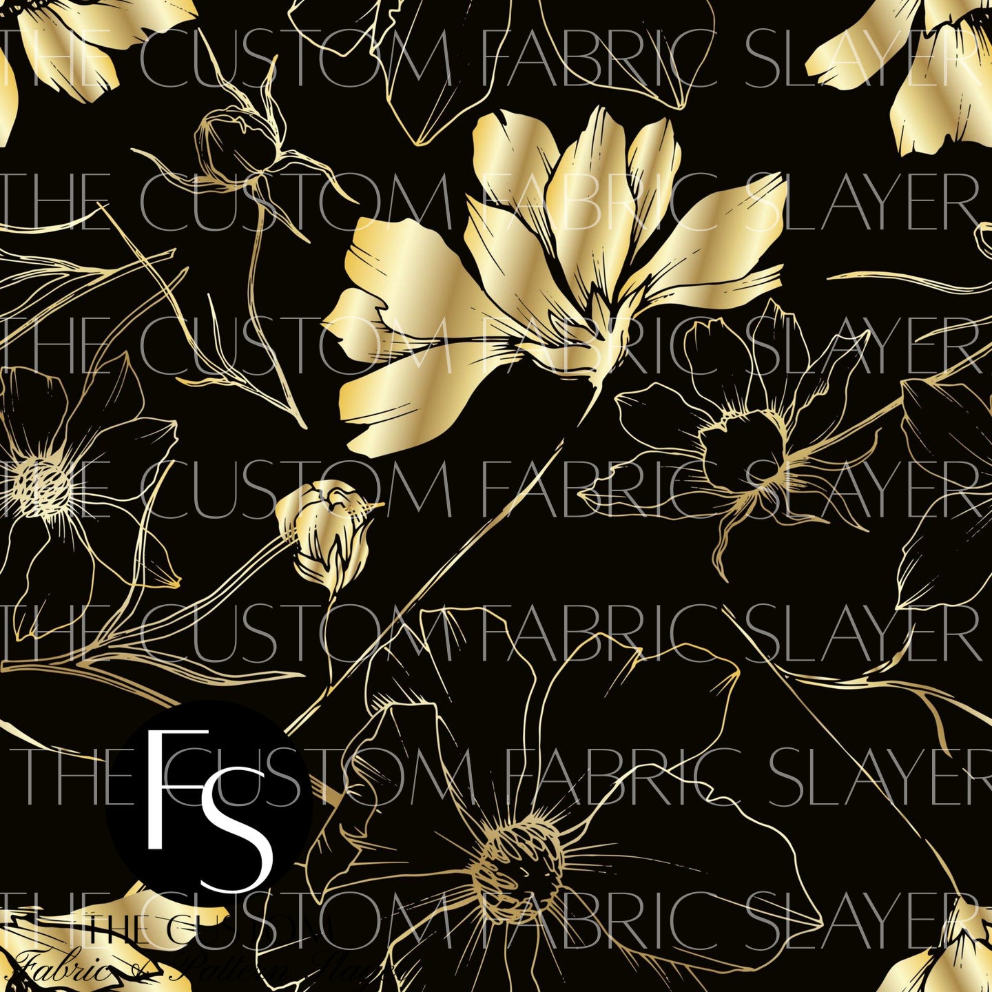 Gold Stemmed Flowers