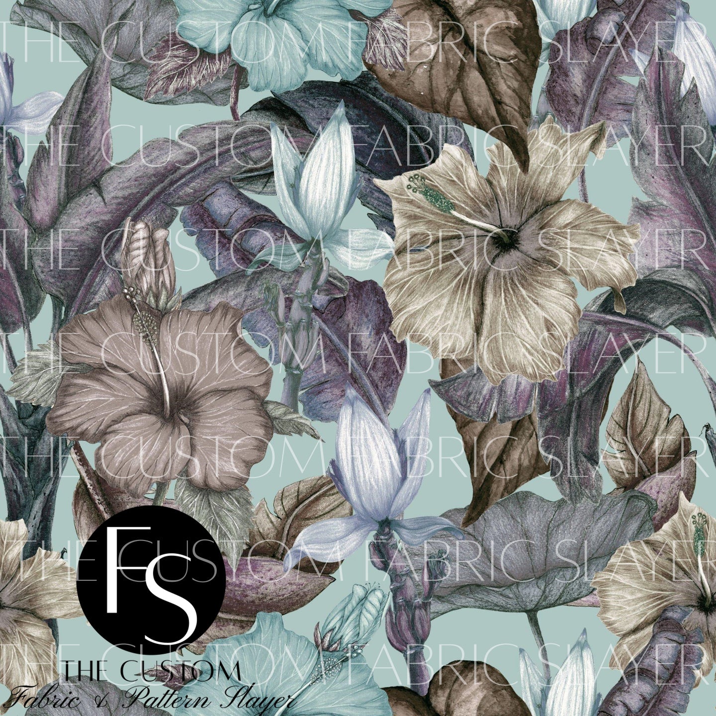 Vintage Tropical Flowers