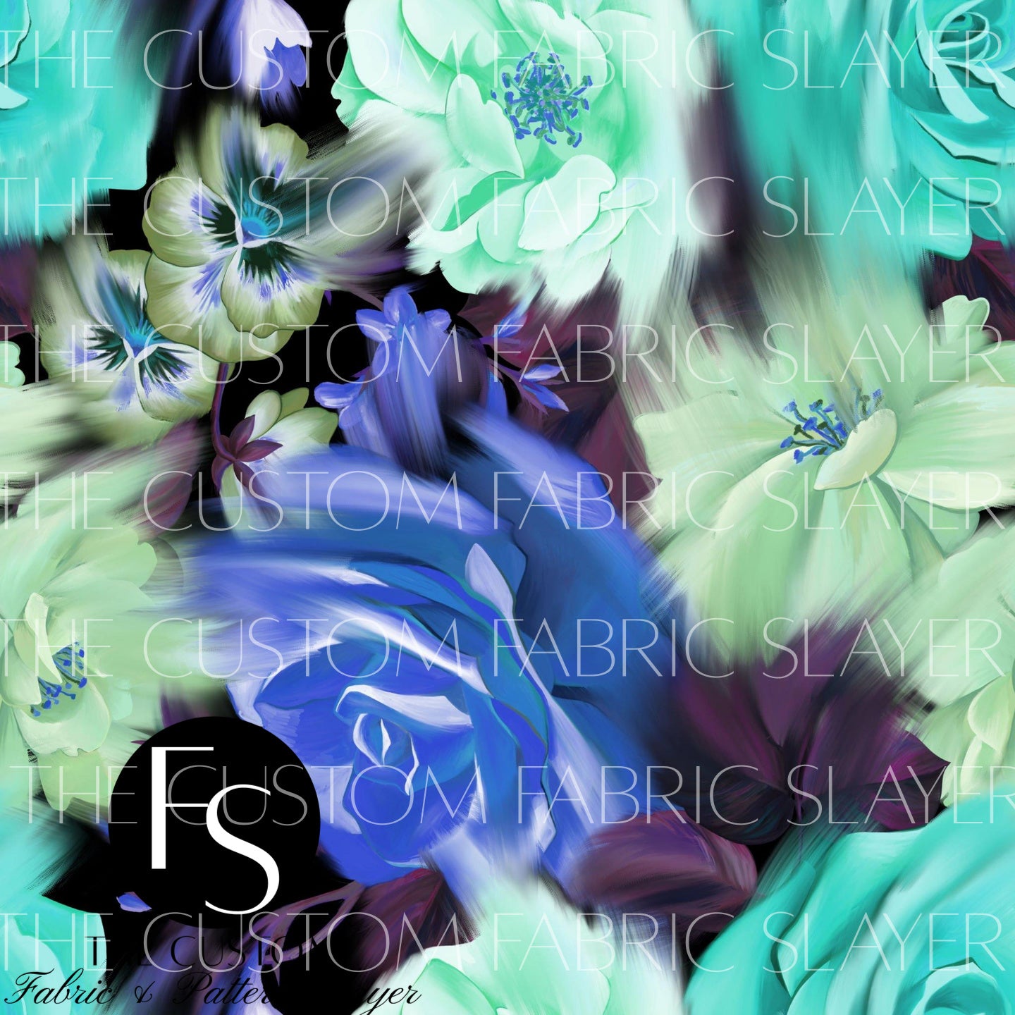 Swooshed Flowers