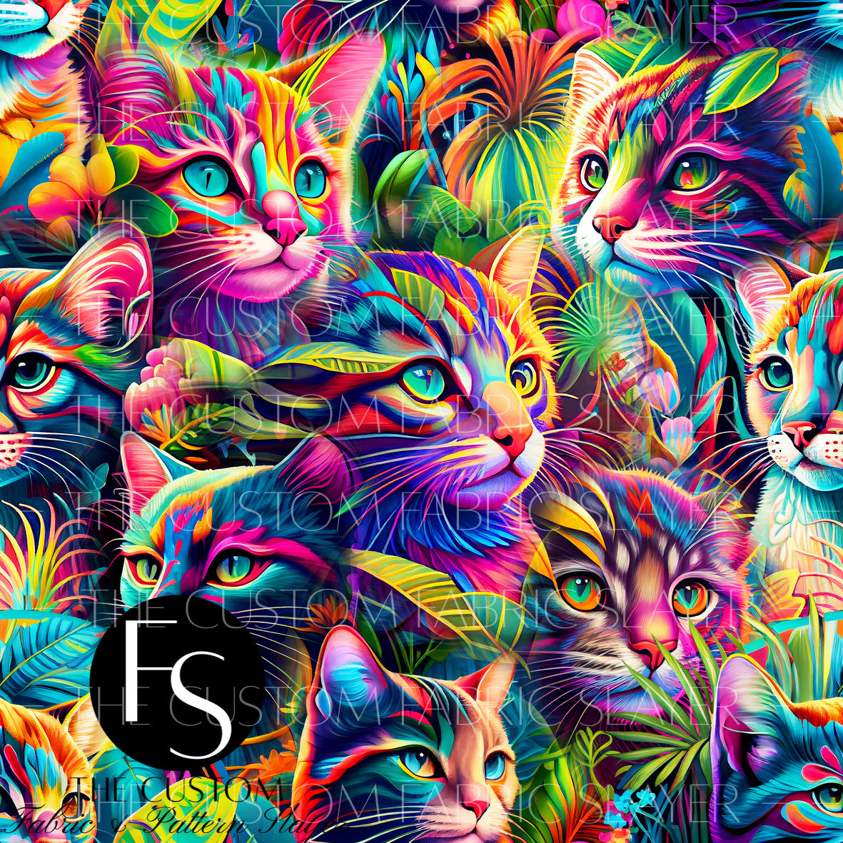 Neon Jungle Kitties