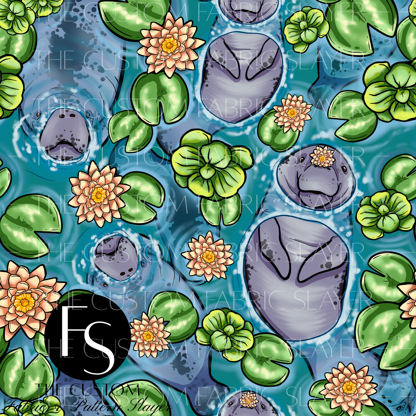 Florida Manatee - PAWSITIVEPAINTS