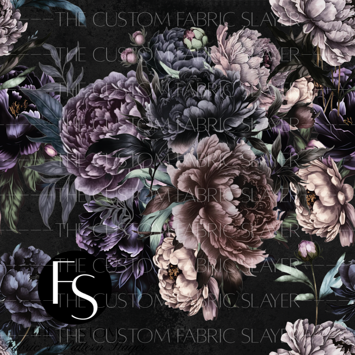 Dark Peonies - FABRICSLAYER