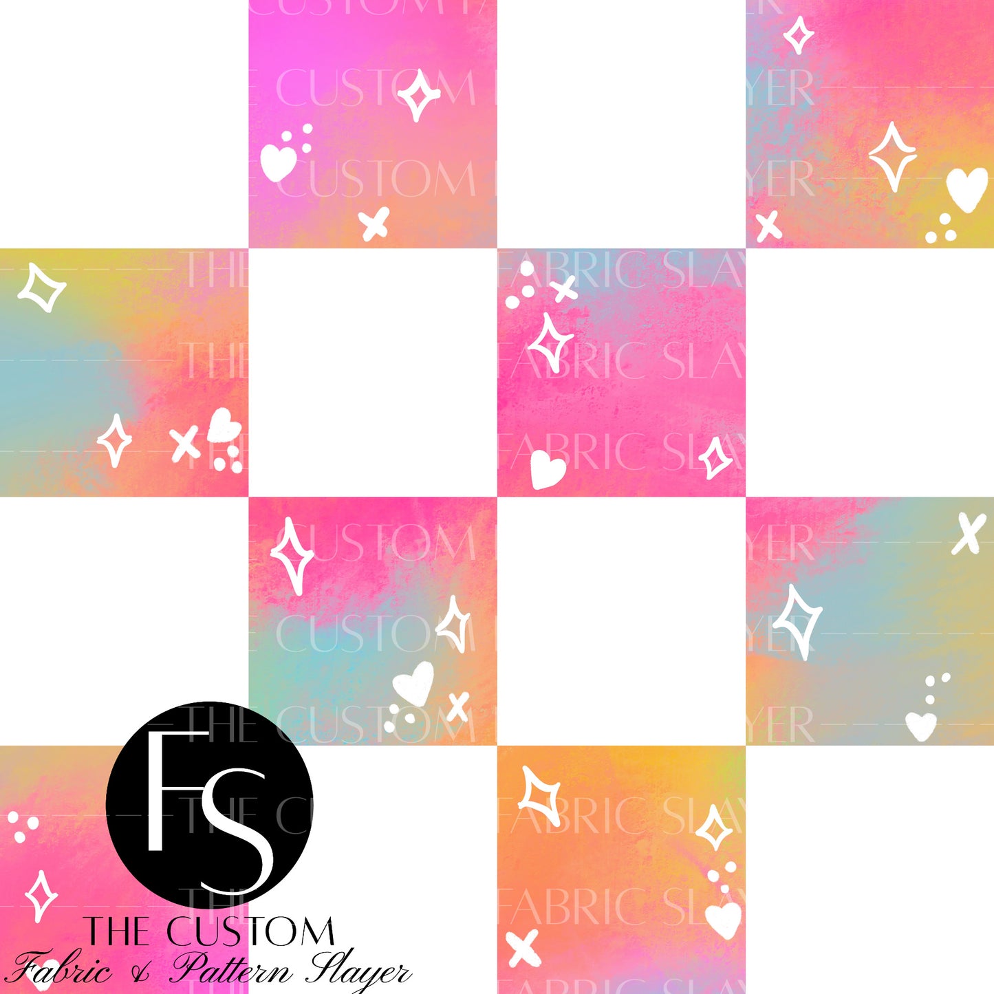 Ombre Splatter Checkers - HEXREJECTS