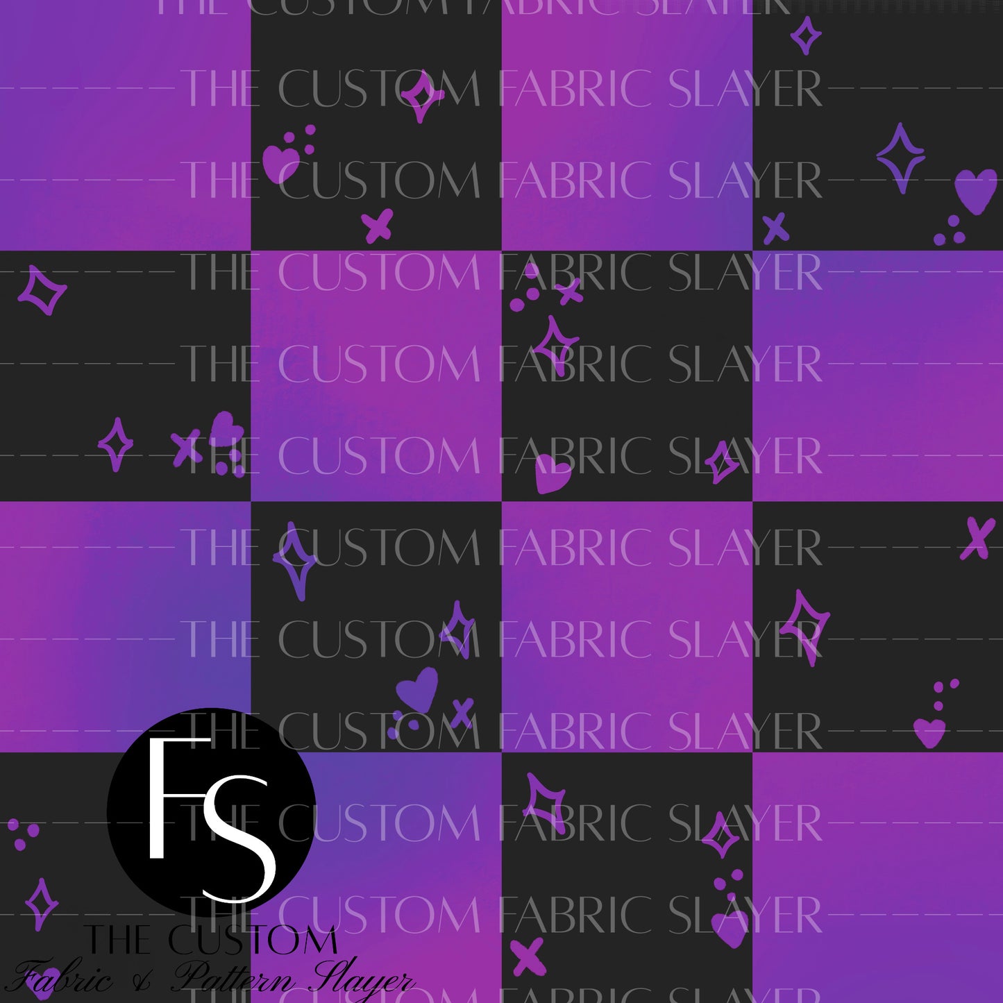 Ombre Purple Checkers - HEXREJECTS