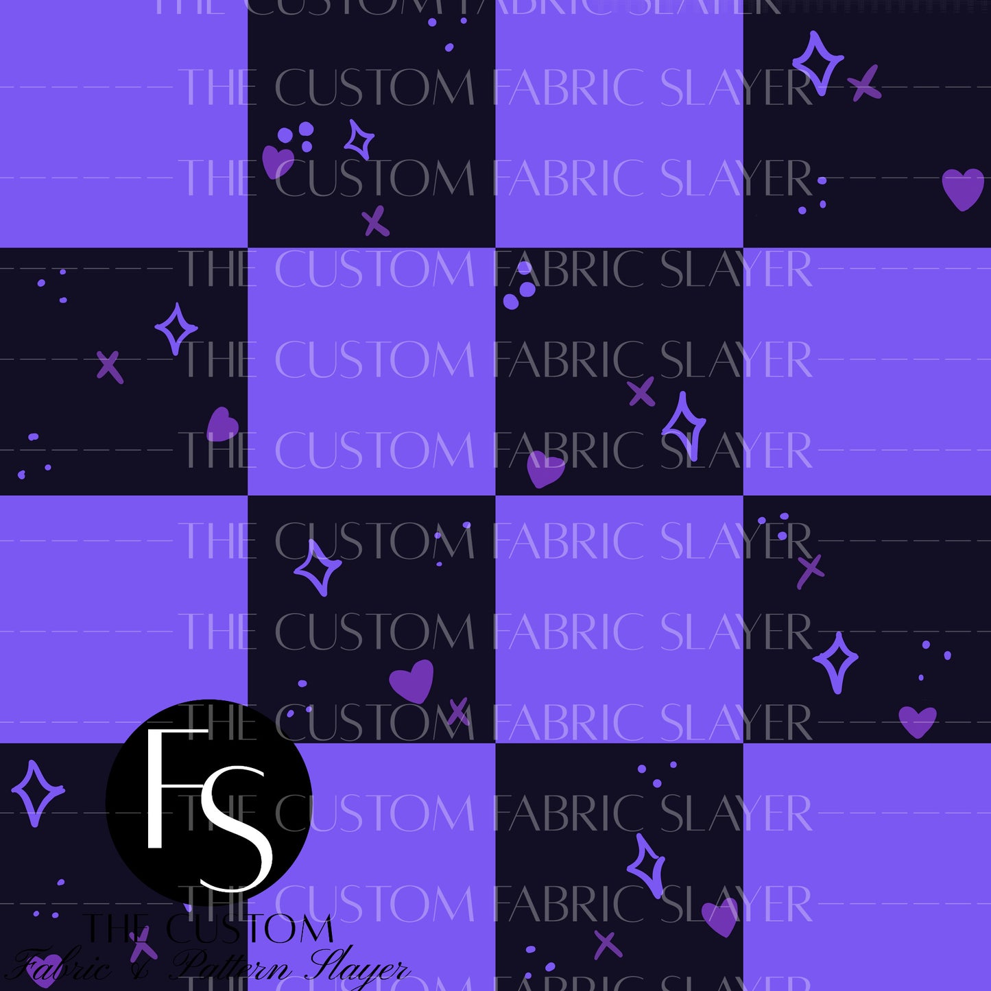 Dark Purple Checkers- HEXREJECT