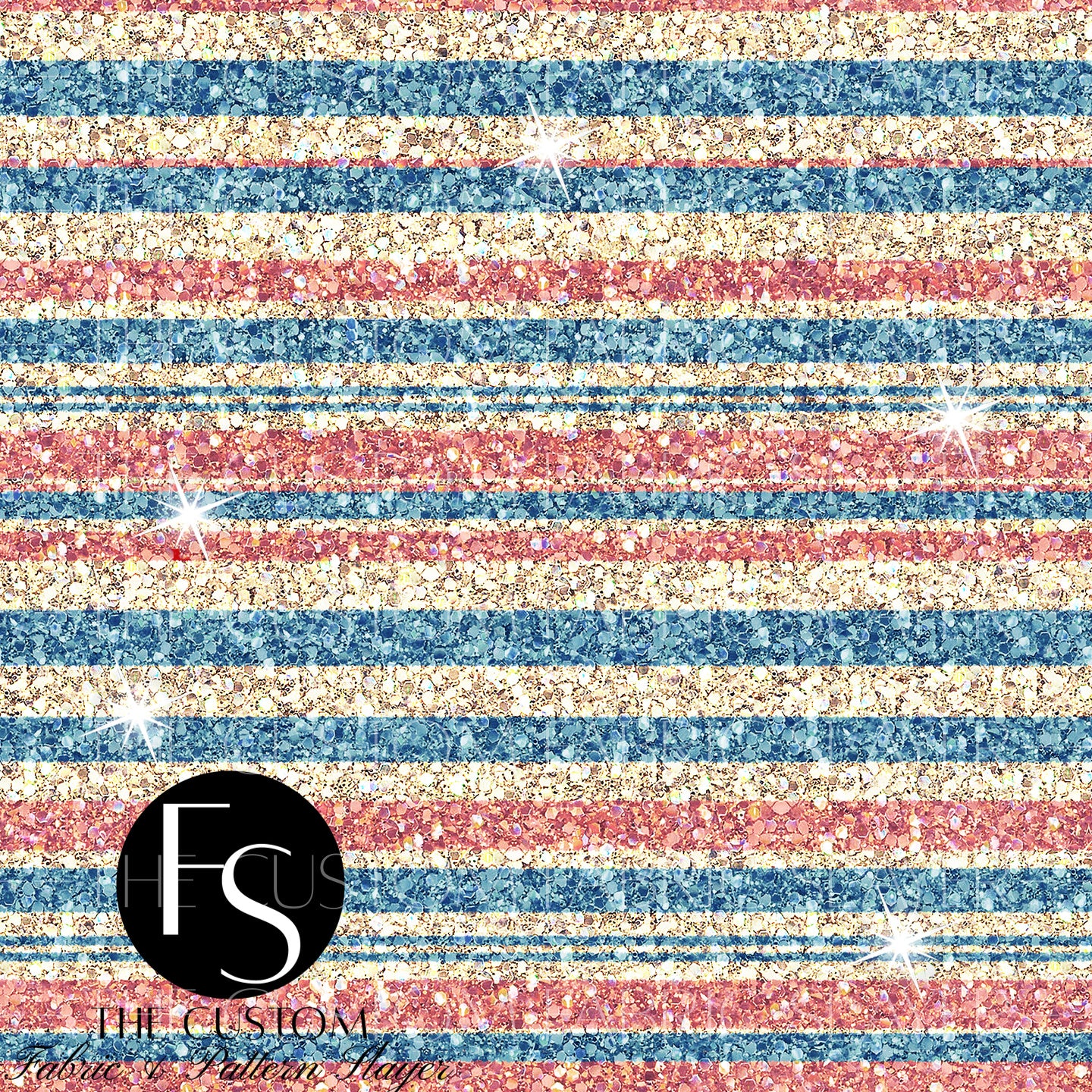 Nautical Ombre Waves Digital Glitter Texture